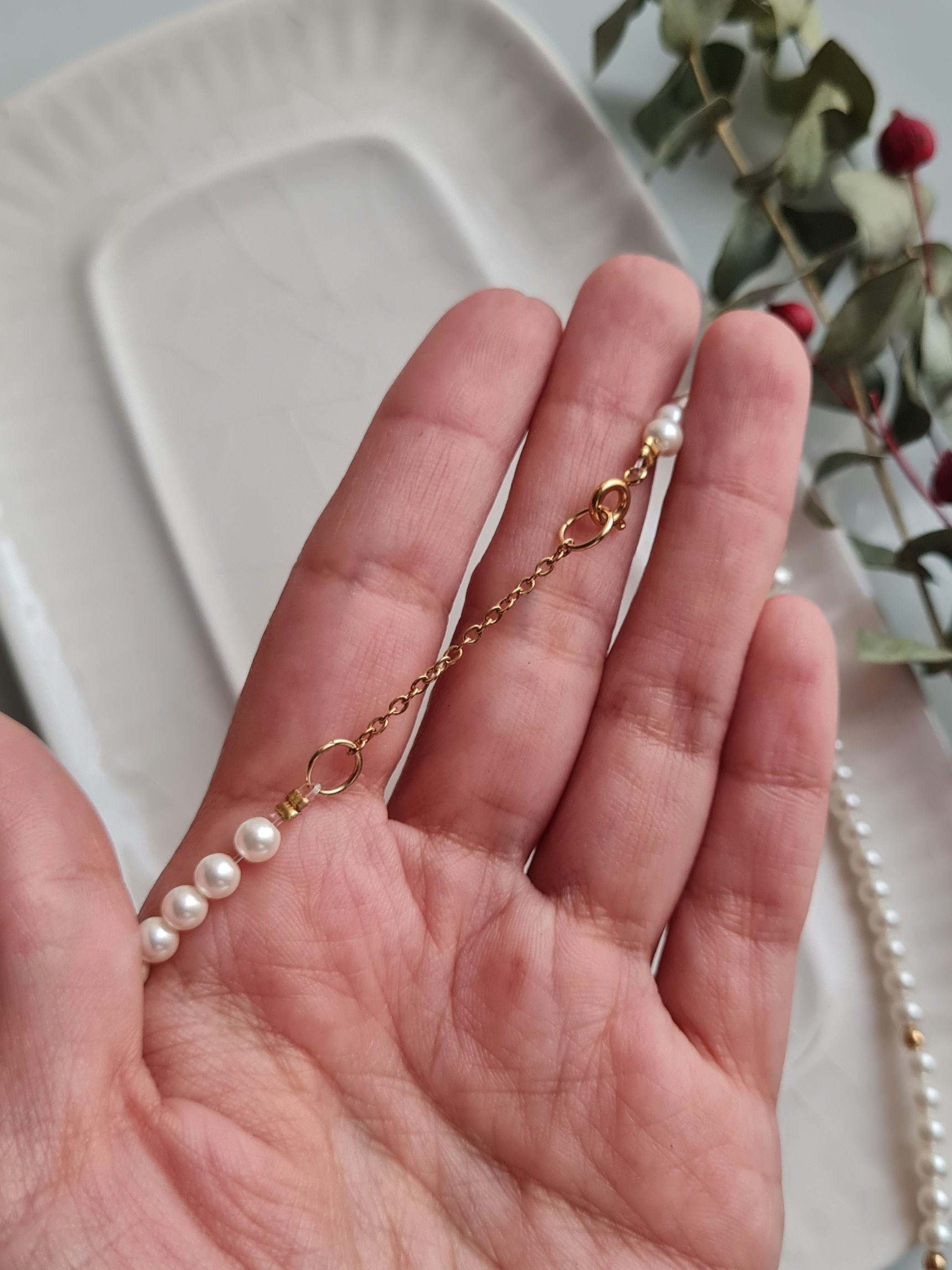 Gargantilla Perlas Checas - Golden