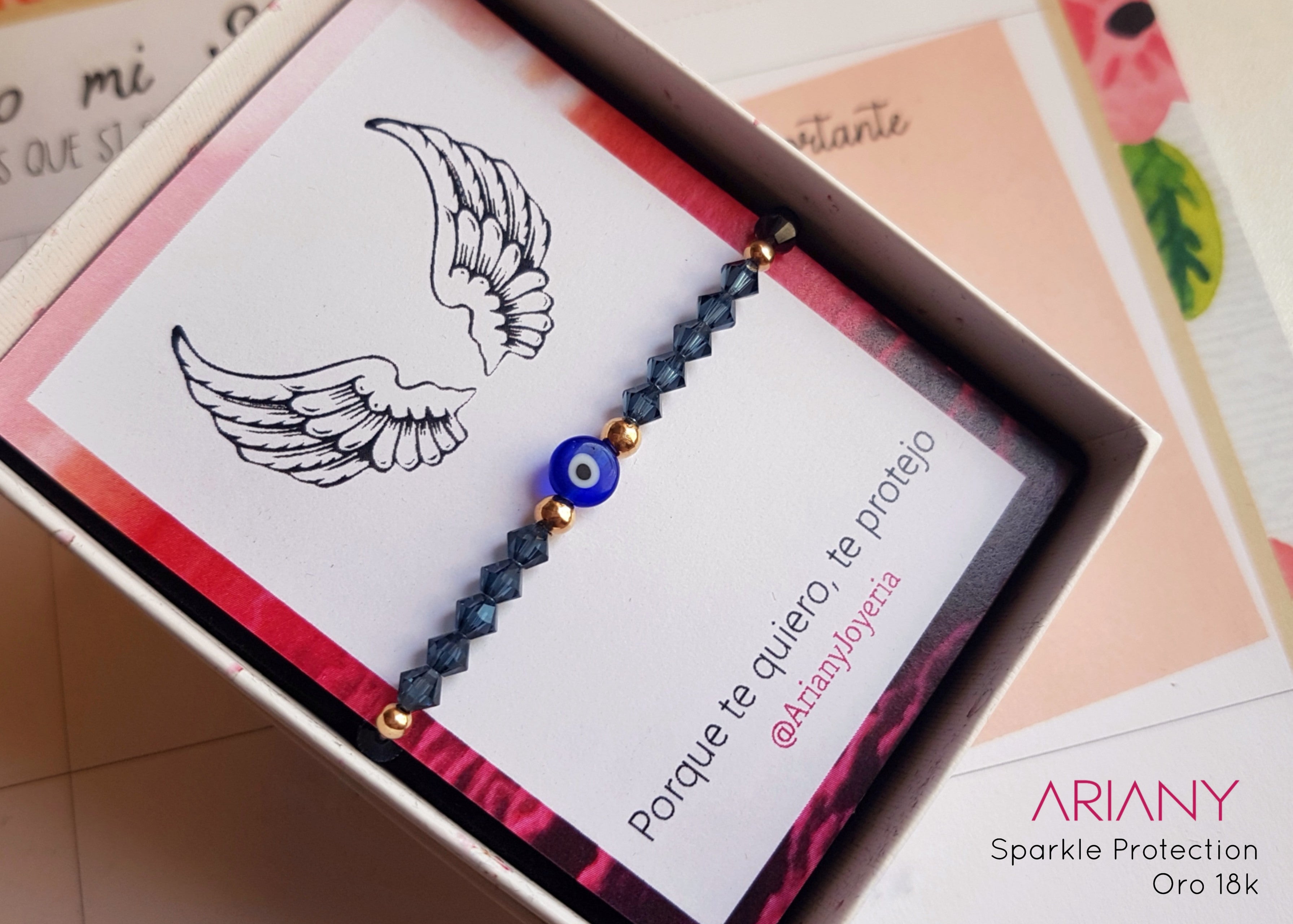 Pulsera Ojo Turco Swarovski - Oro 18k