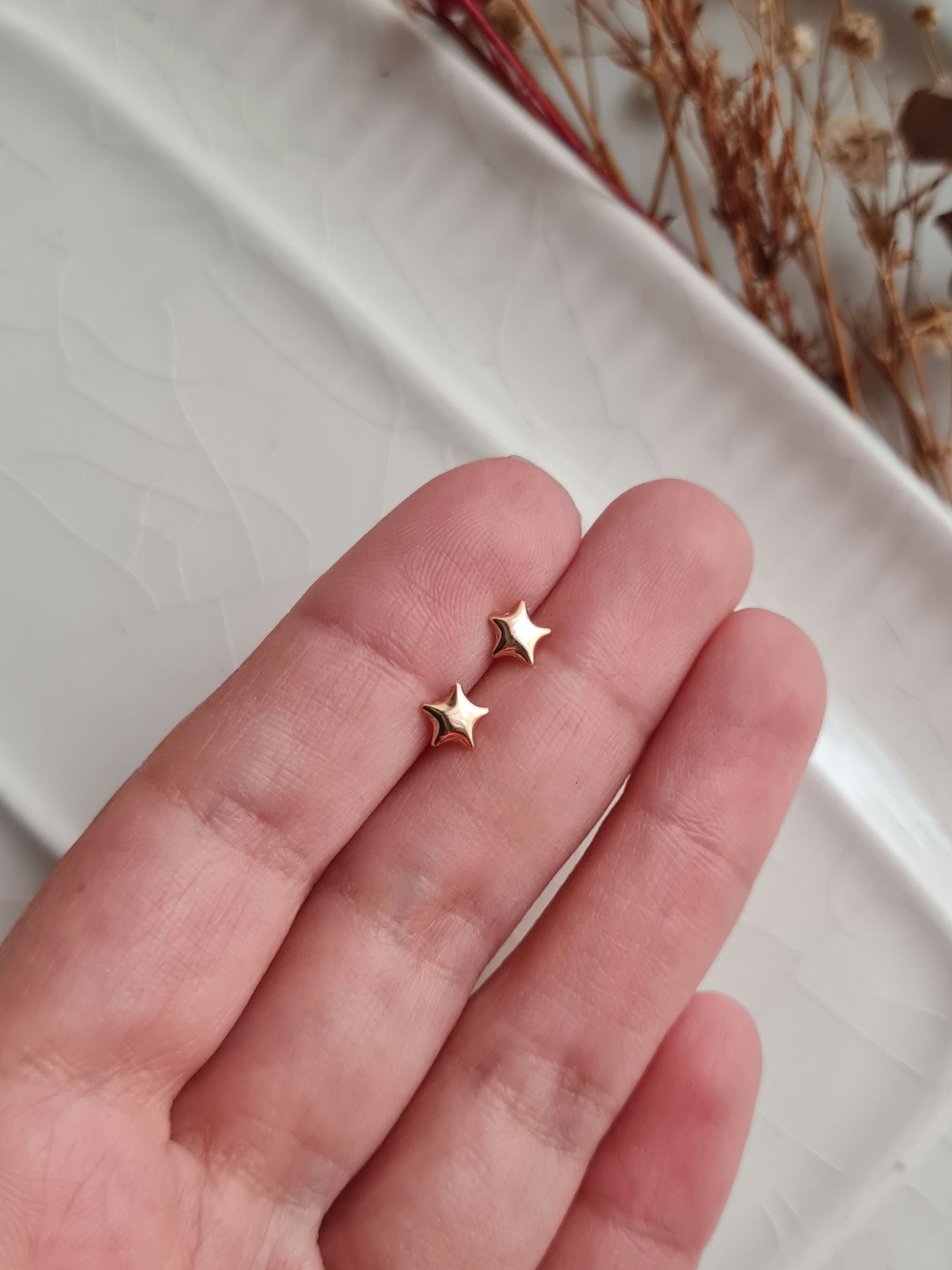 Aretes Estrella de los Deseos - Oro 18K