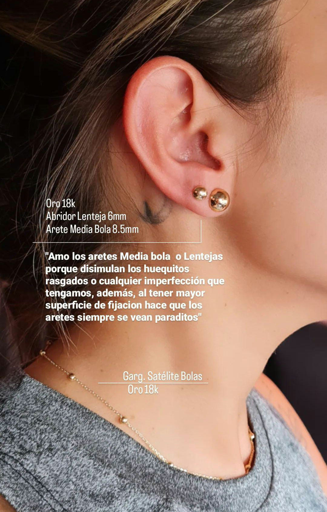 Arete Media Bola - Oro 18K