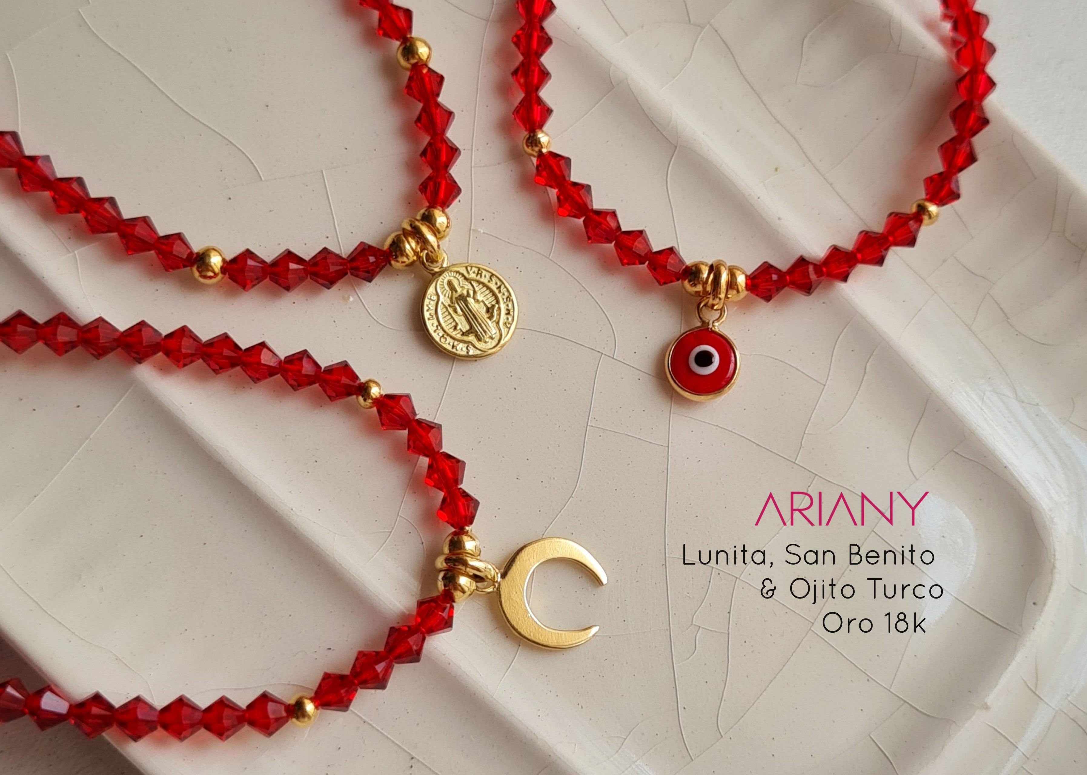 Pulsera Ojo Turco Swarovski Lux - Oro 18k