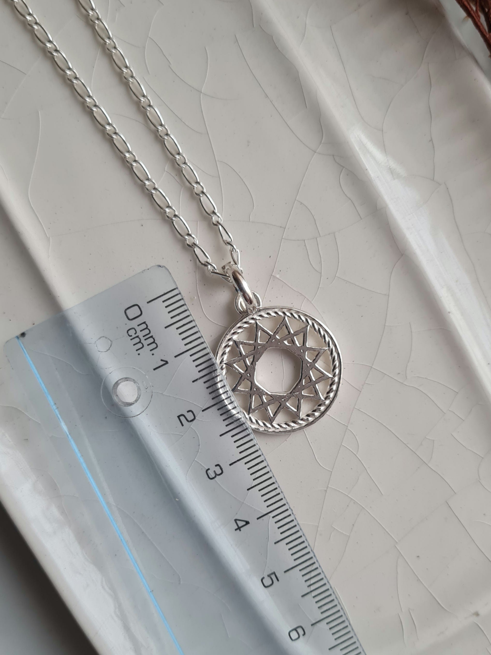 Cadena Tiffany Maxi & Estrella 12 Puntas Redondo - P925/950