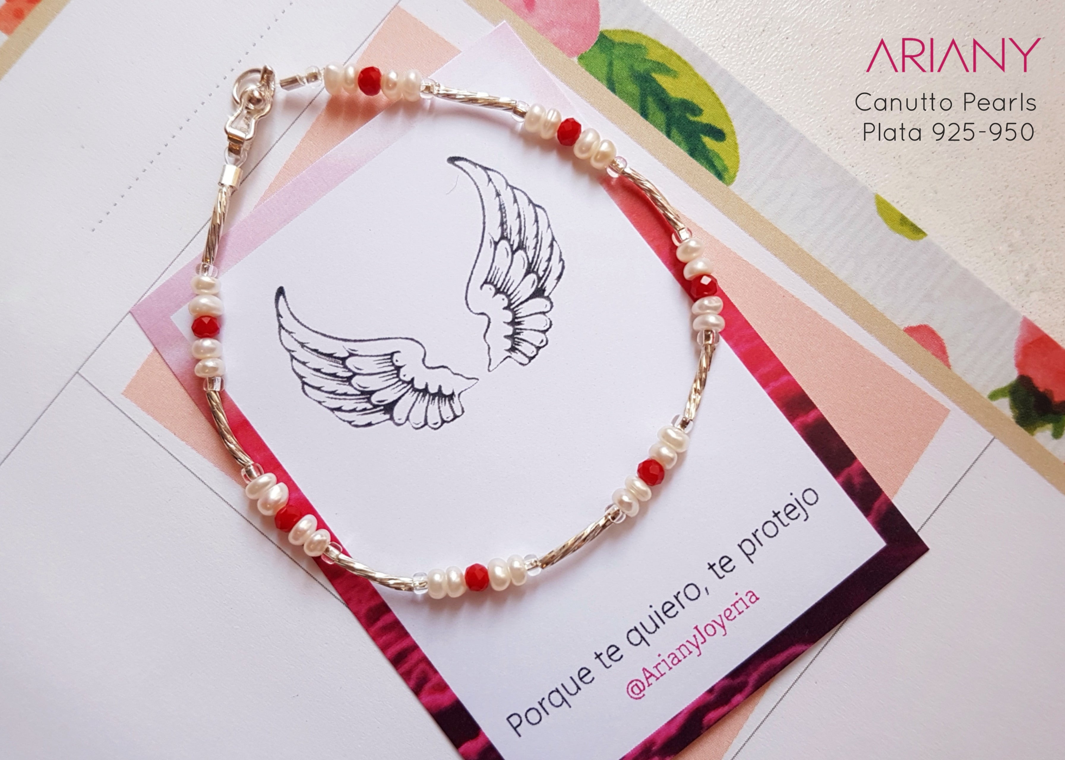 Pulsera San Benito Canutto & Perlas - P925/950