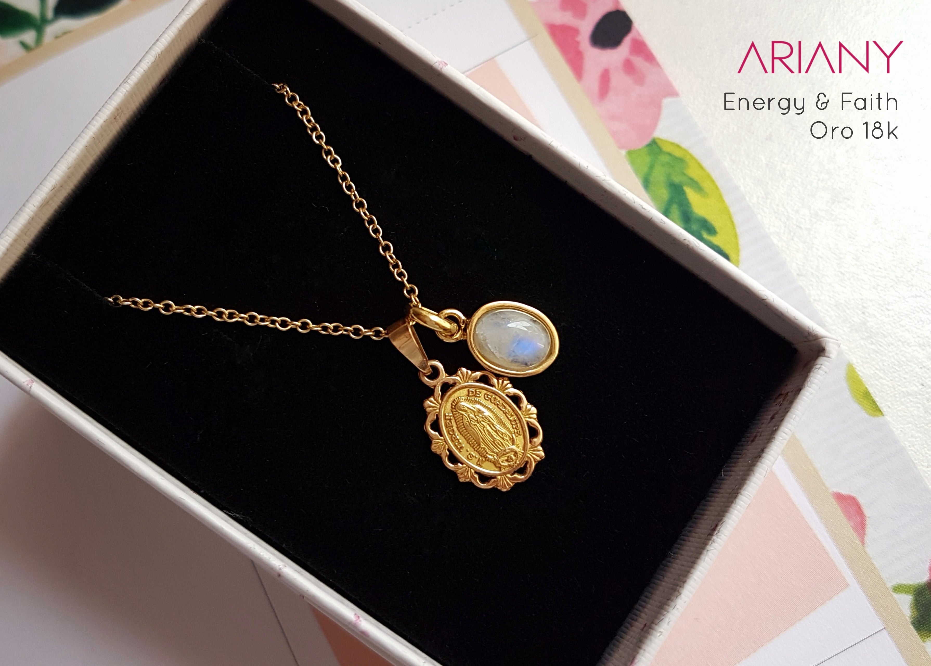 Dije Piedra Luna - Oro 18k