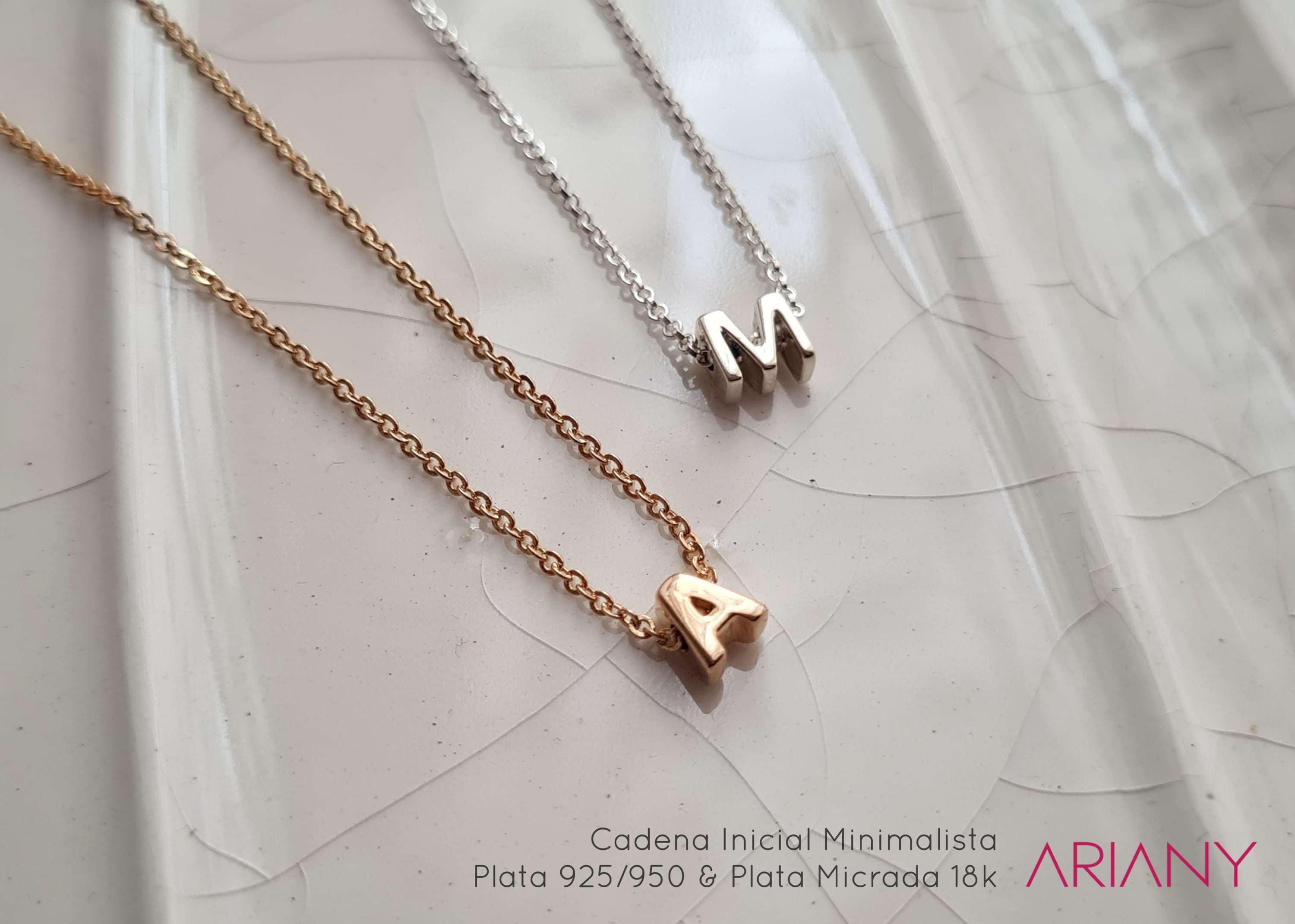 Cadena Inicial Minimalista - P925/950 Micrada Oro 18k