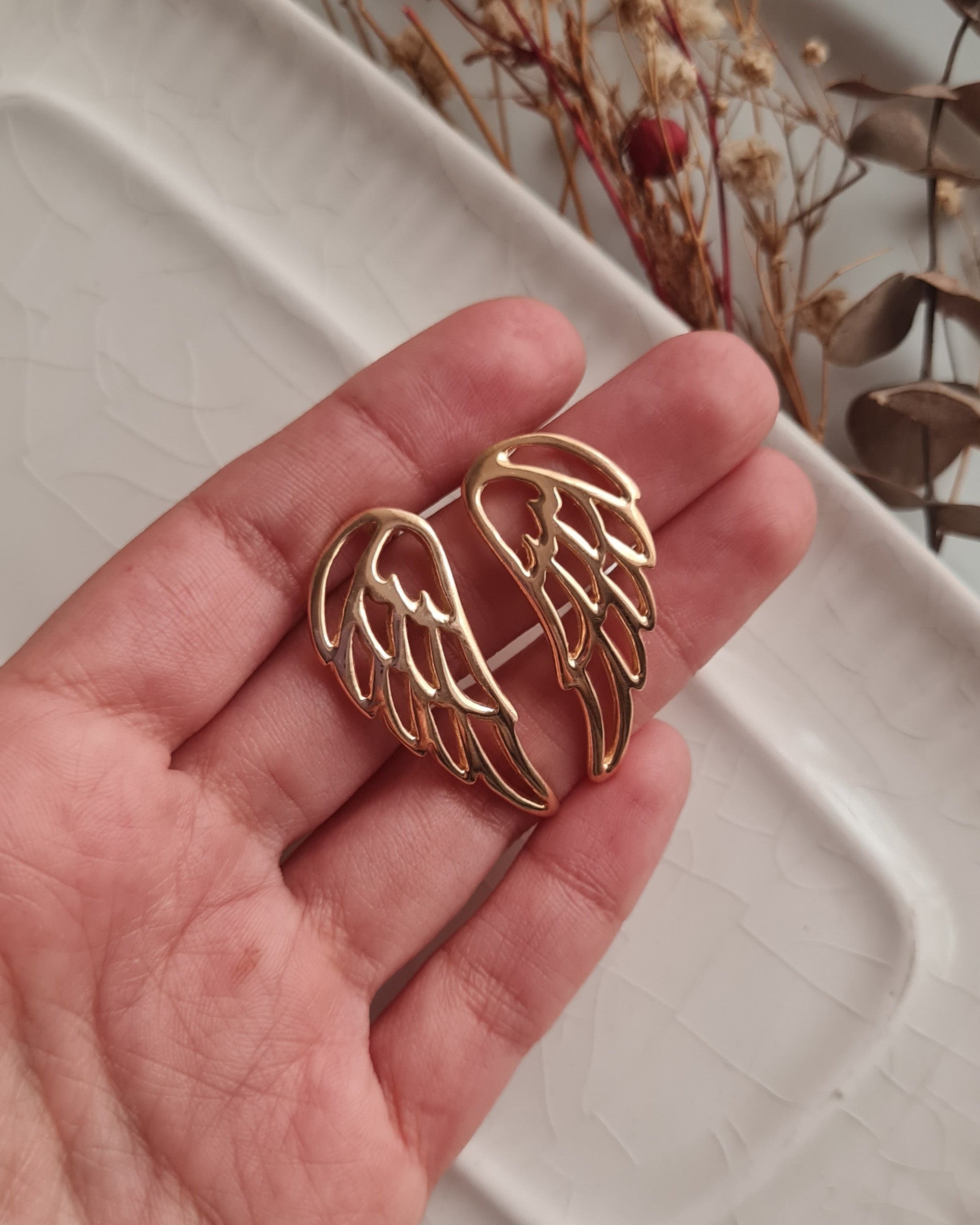 Aretes Alas Maxi - P950 Gold