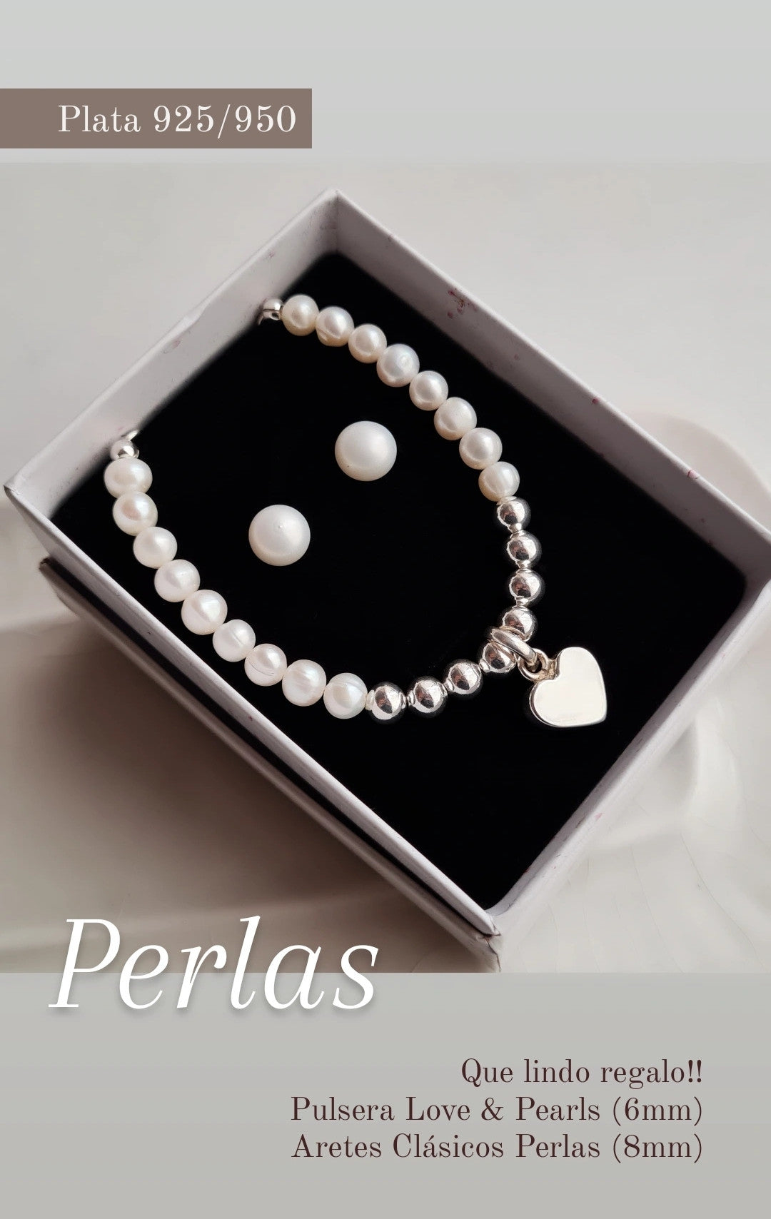 Pulsera Love & Pearls - Plata 925/950