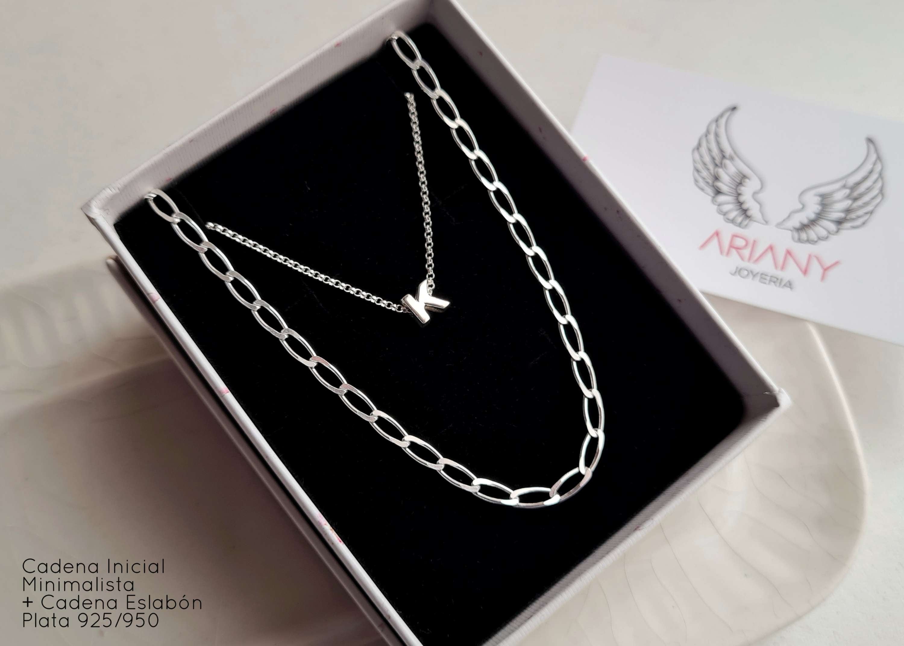 Cadena Inicial Minimalista - Plata 925/950