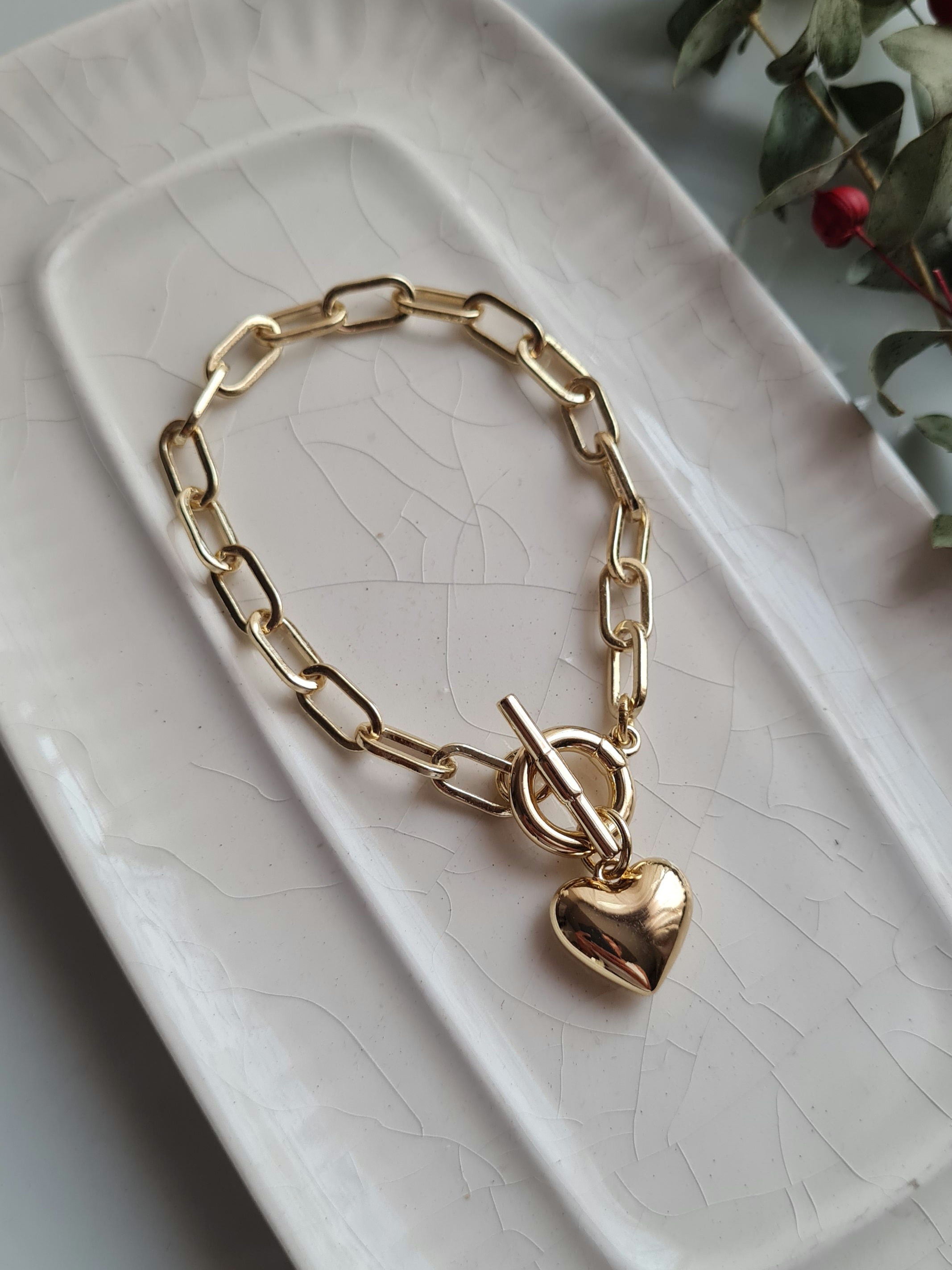 Pulsera Corazon - Golden