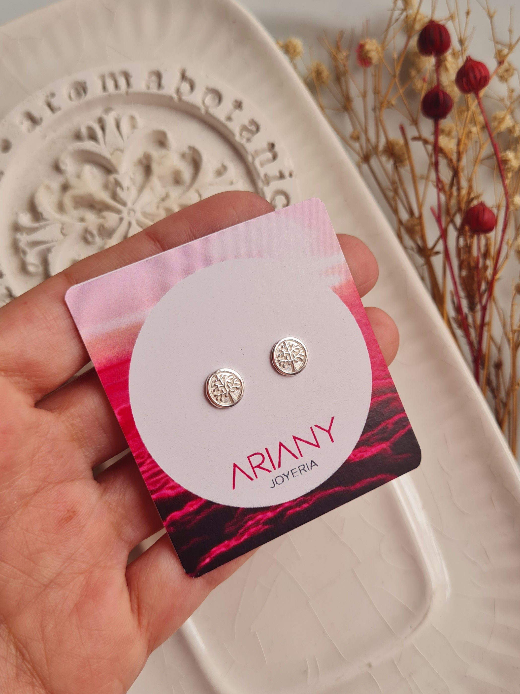Aretes Arbol de la Vida - Plata 950