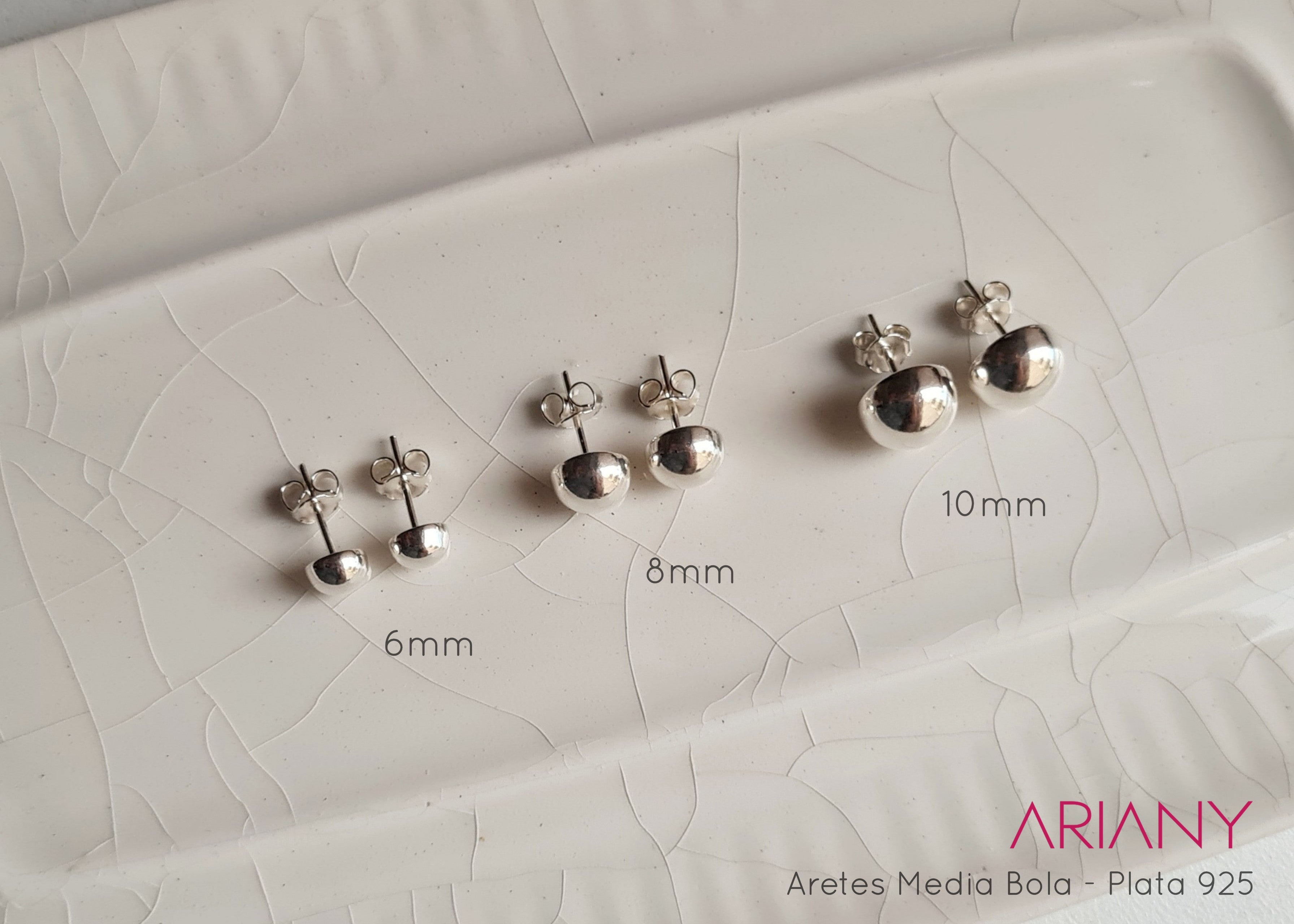 Arete Media Bola - Plata 925
