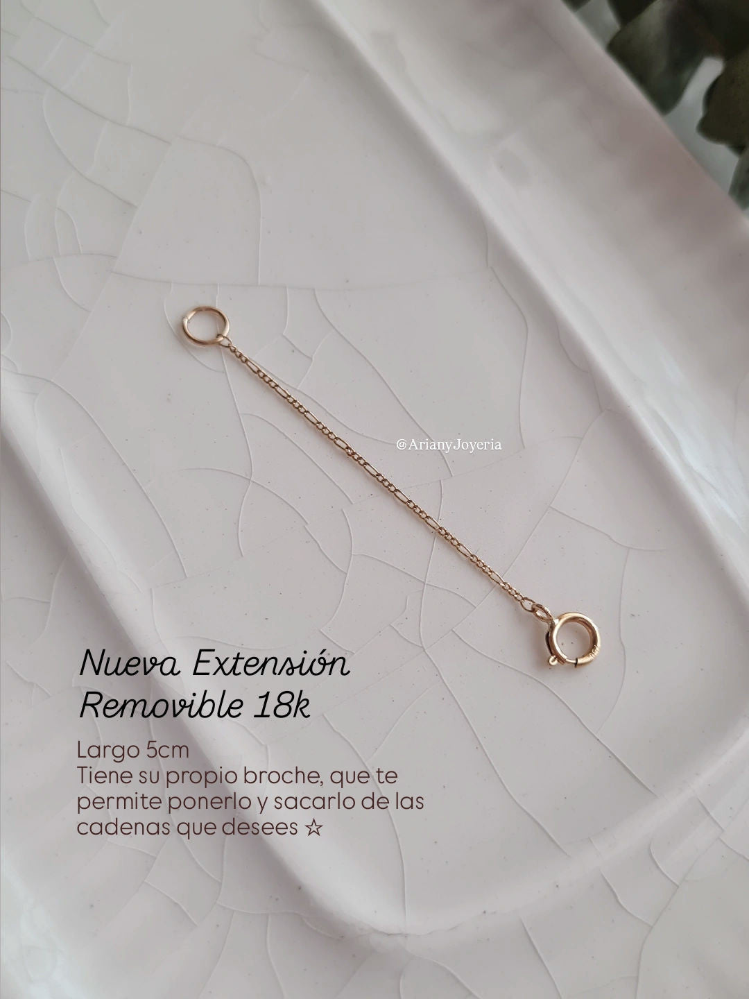 Extension de Cadena - Oro 18k