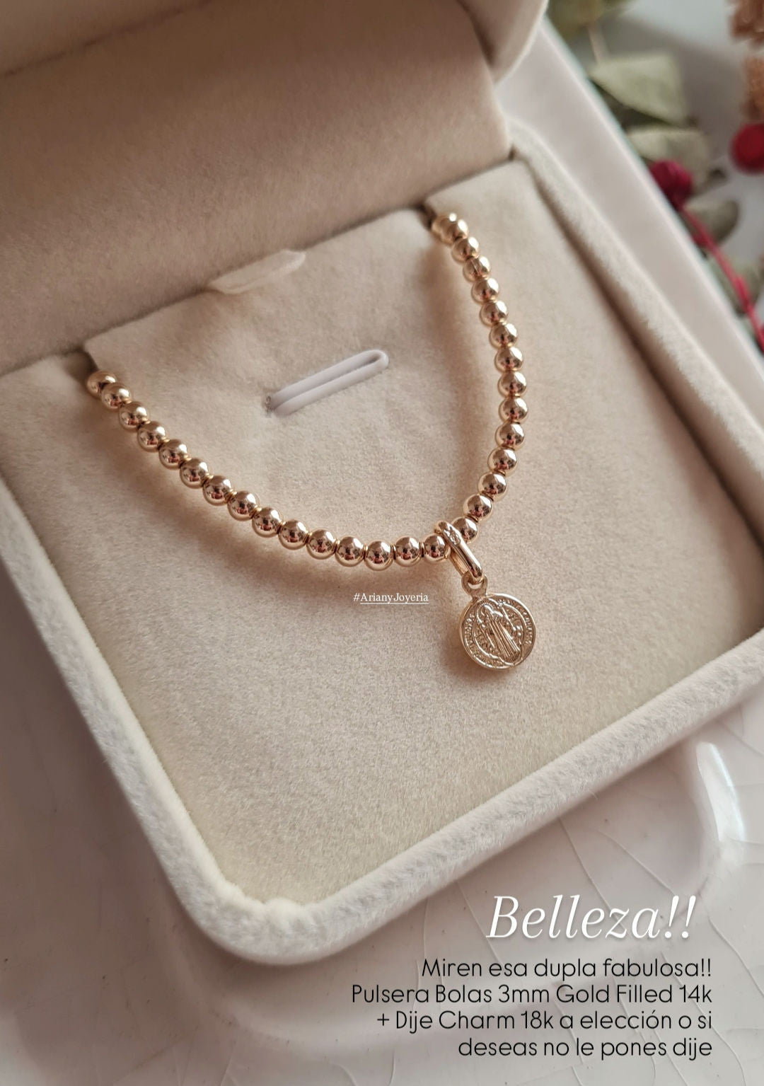 Pulsera Golden Dots - GF 14k