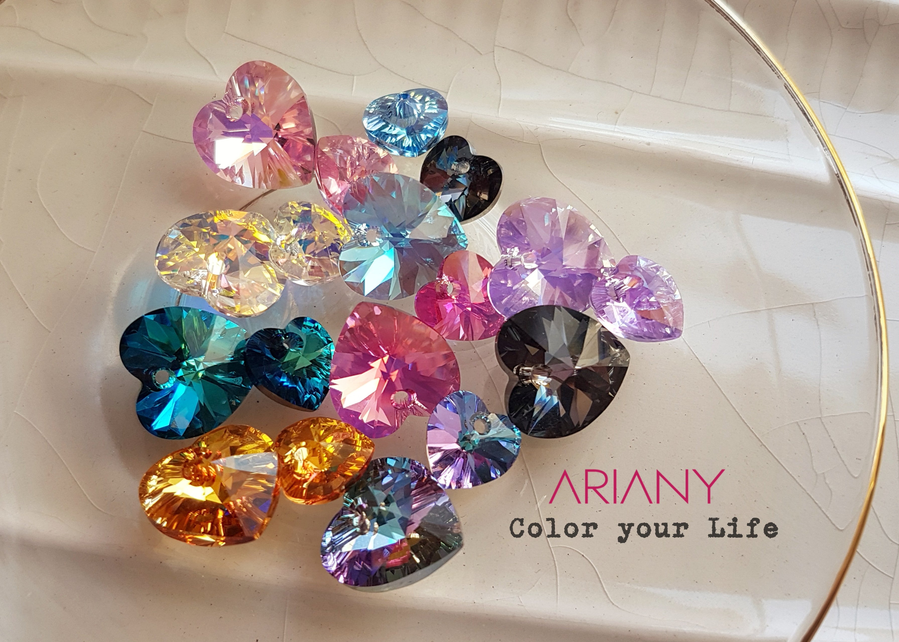 Cadena Corazón Swarovski - Plata 925/950