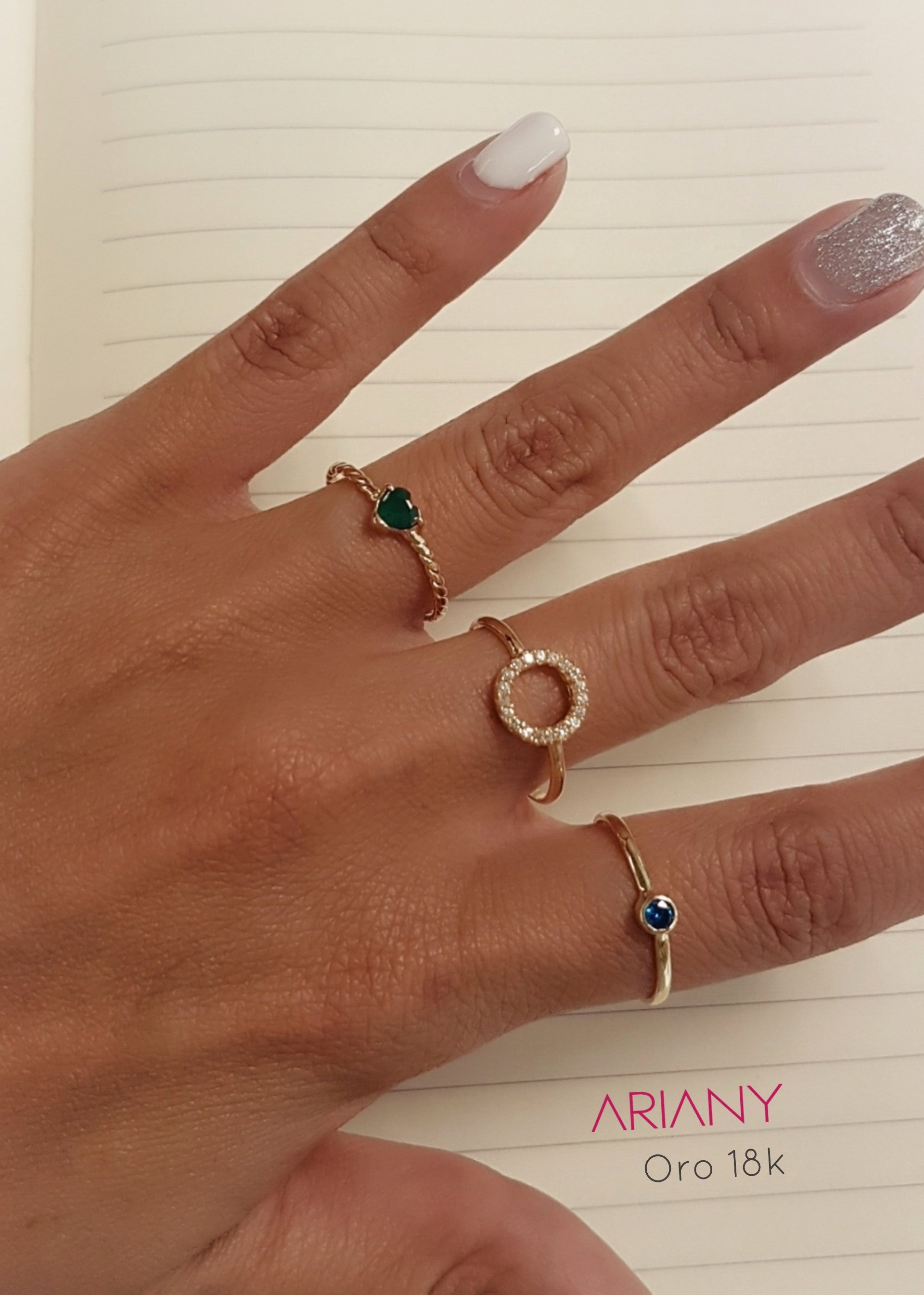 Anillo Topacio Sparkle  - Oro 18k