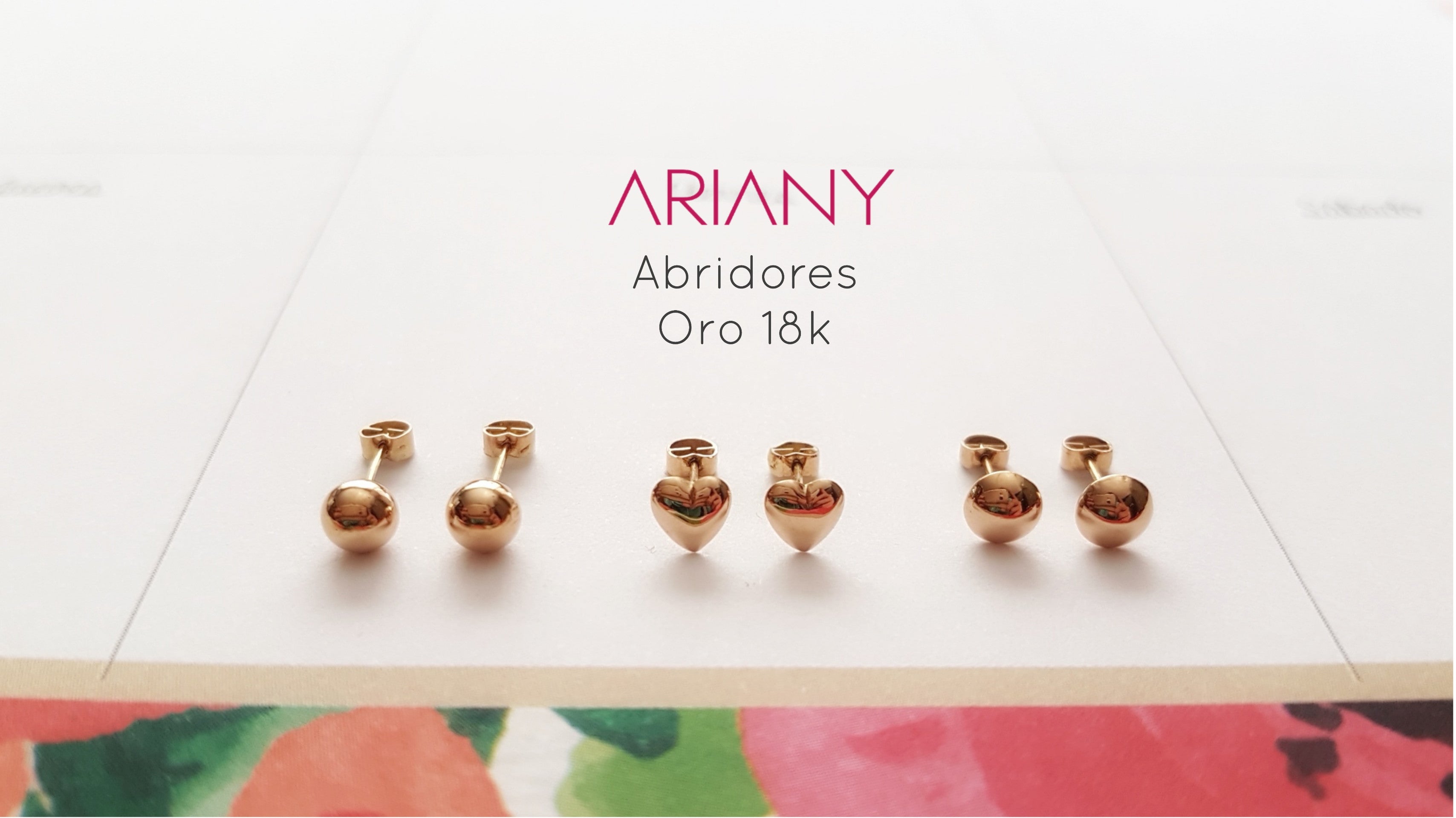 Aretes Abridor Bebe Recien Nacida - Oro 18k