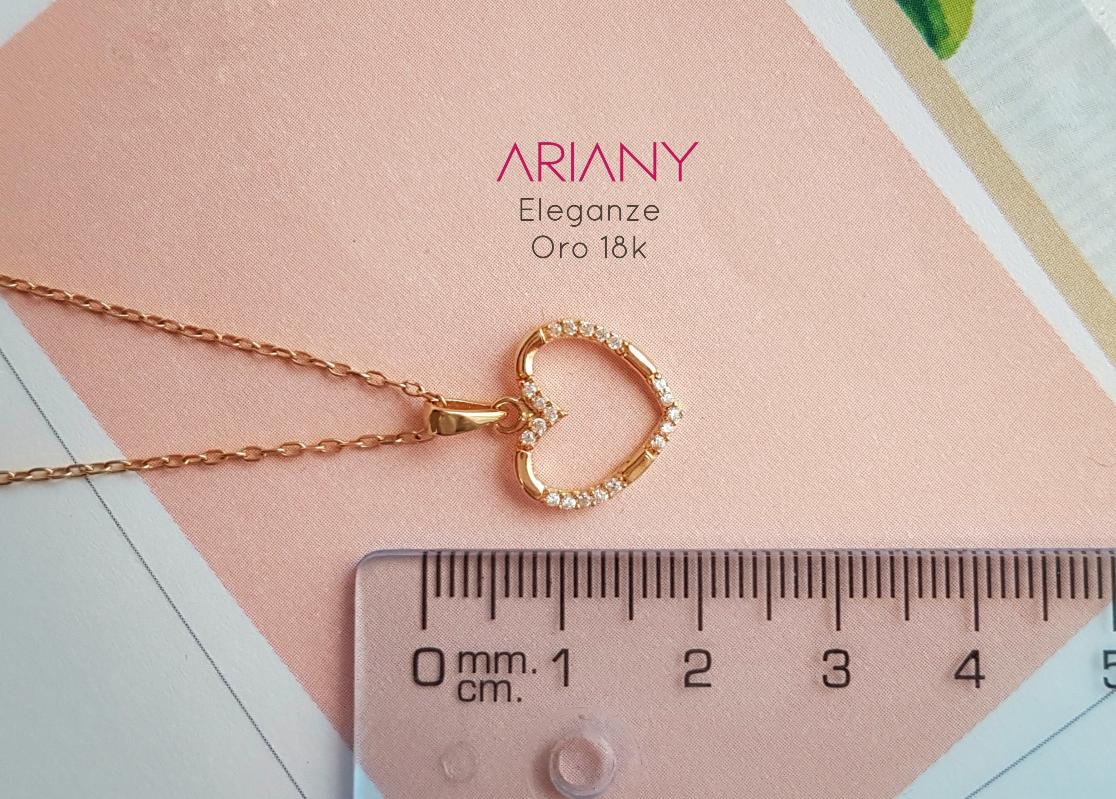 Dije Corazon Eleganze - Oro 18k