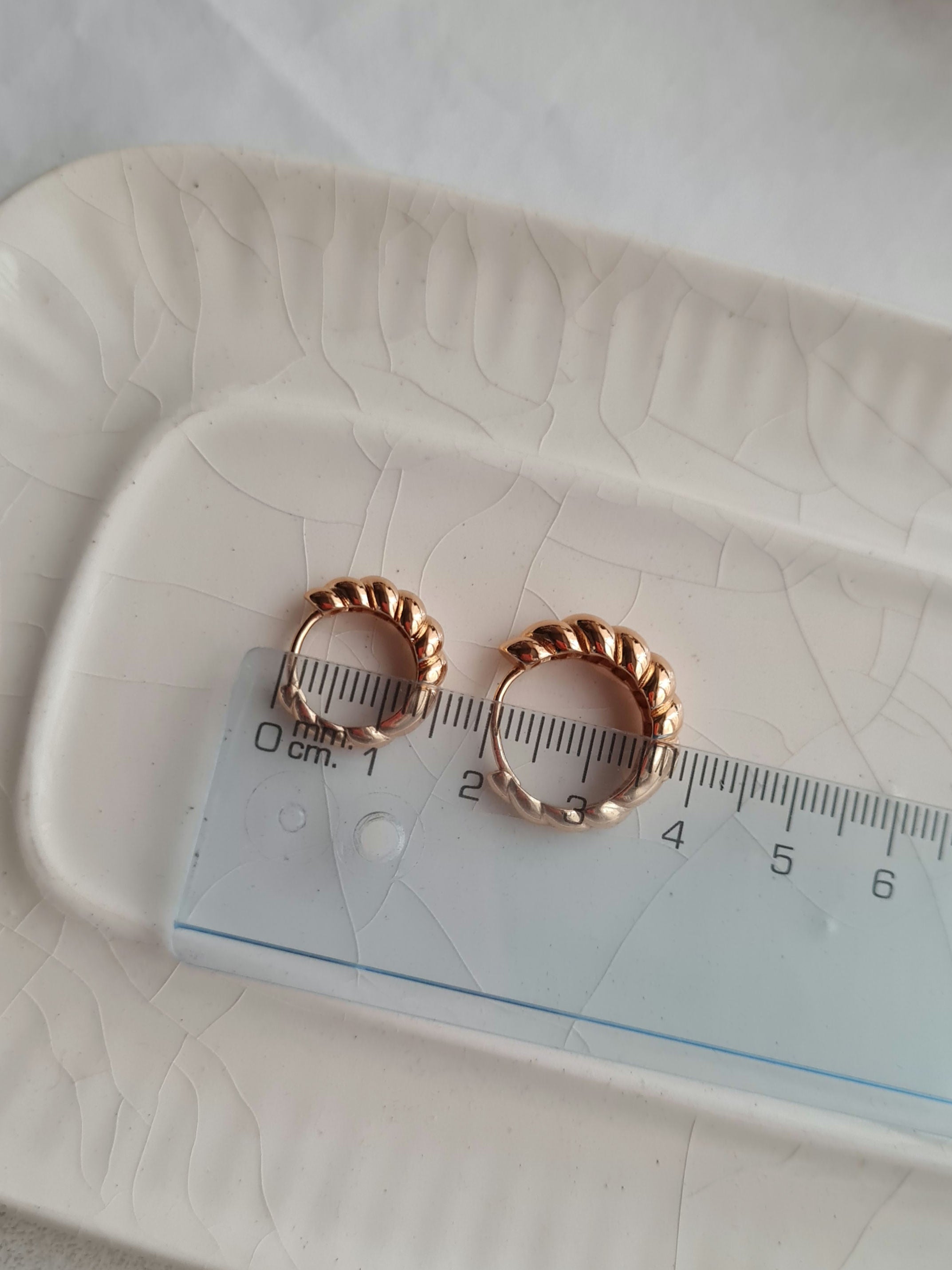 Argollas Croissant - Golden