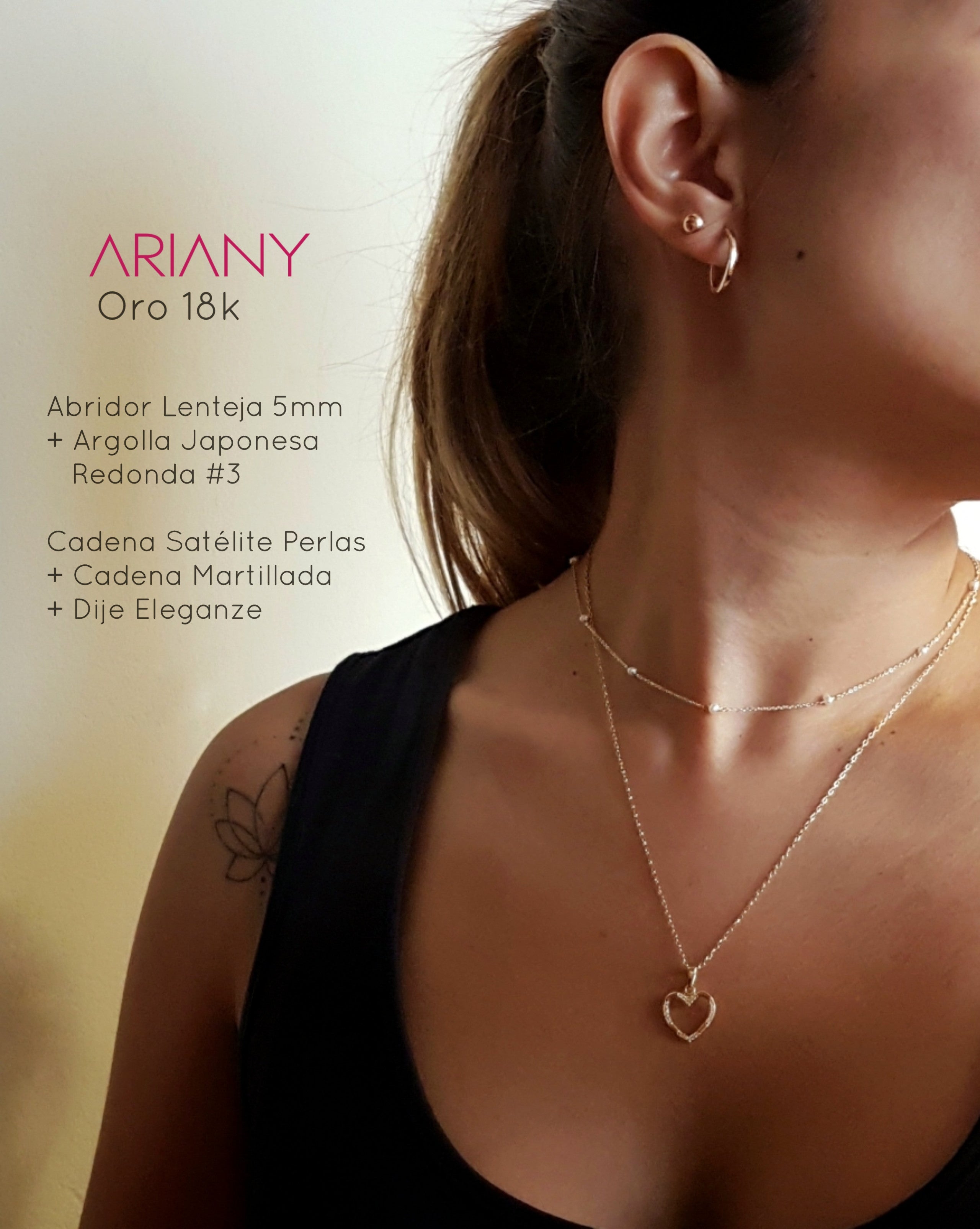 Dije Corazon Eleganze - Oro 18k