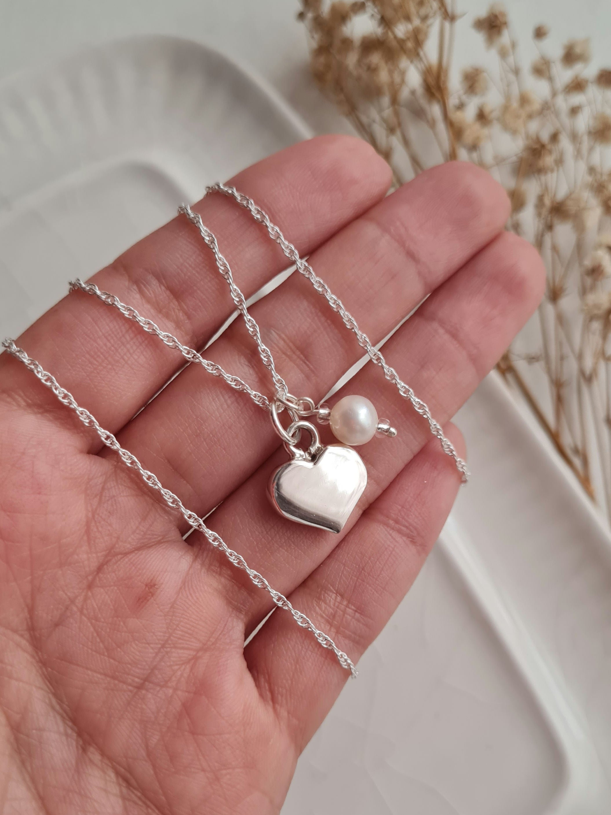 Cadena Love & Pearls - Plata 925/950