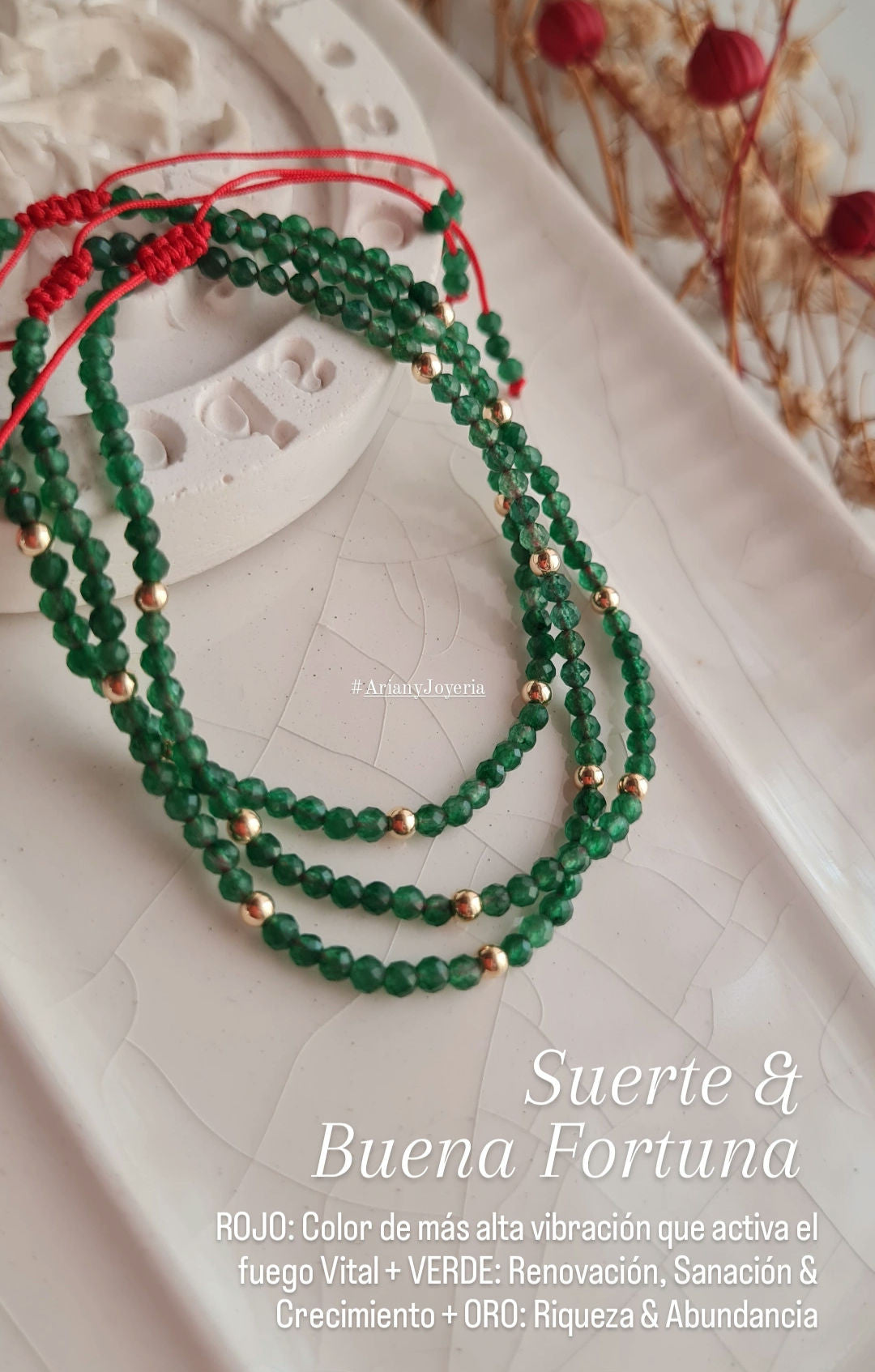 Pulsera Suerte & Buena Fortuna - Oro 18k