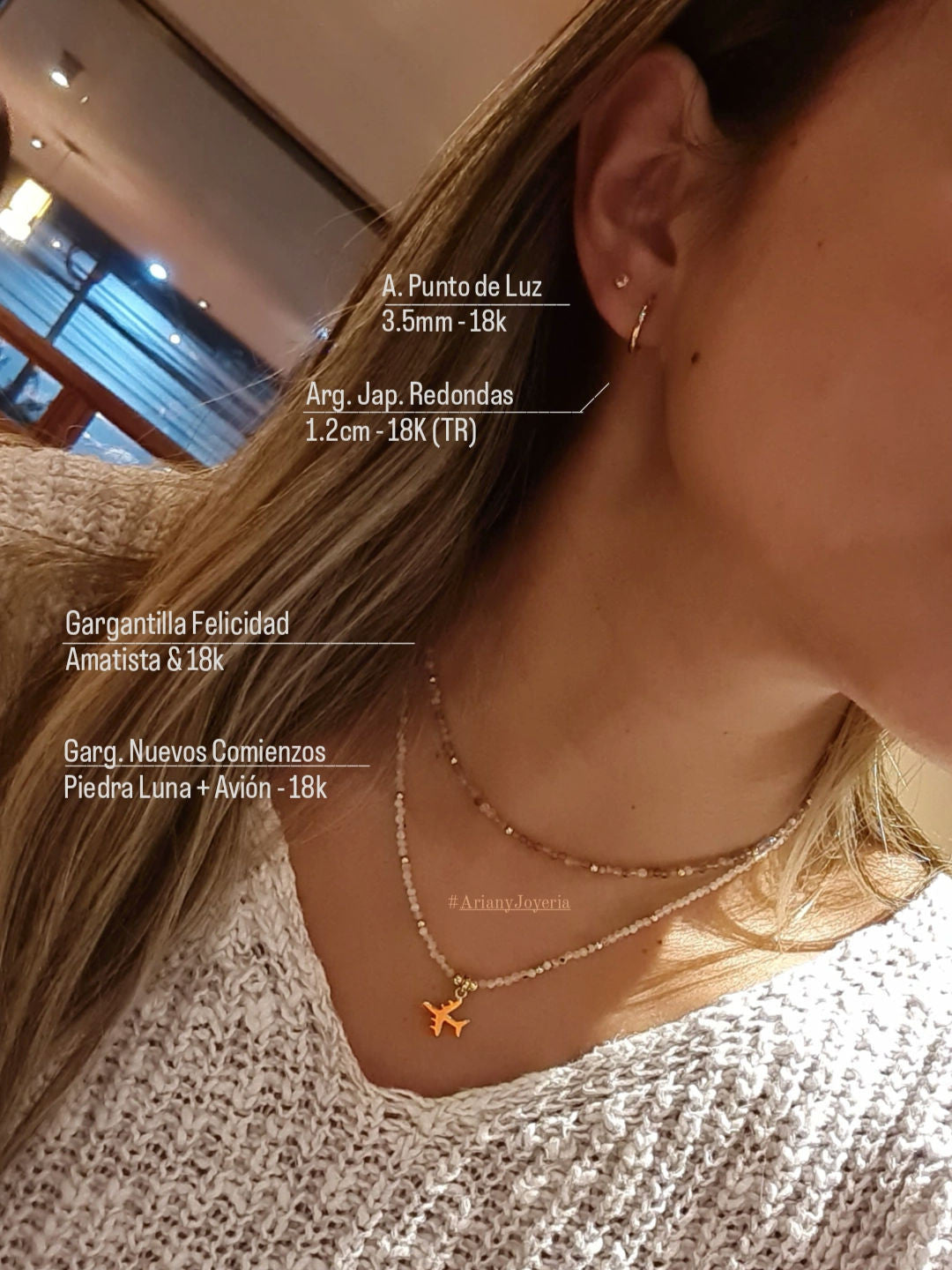 Gargantilla Energy - Amatista: Felicidad & Transmutación - Oro 18k