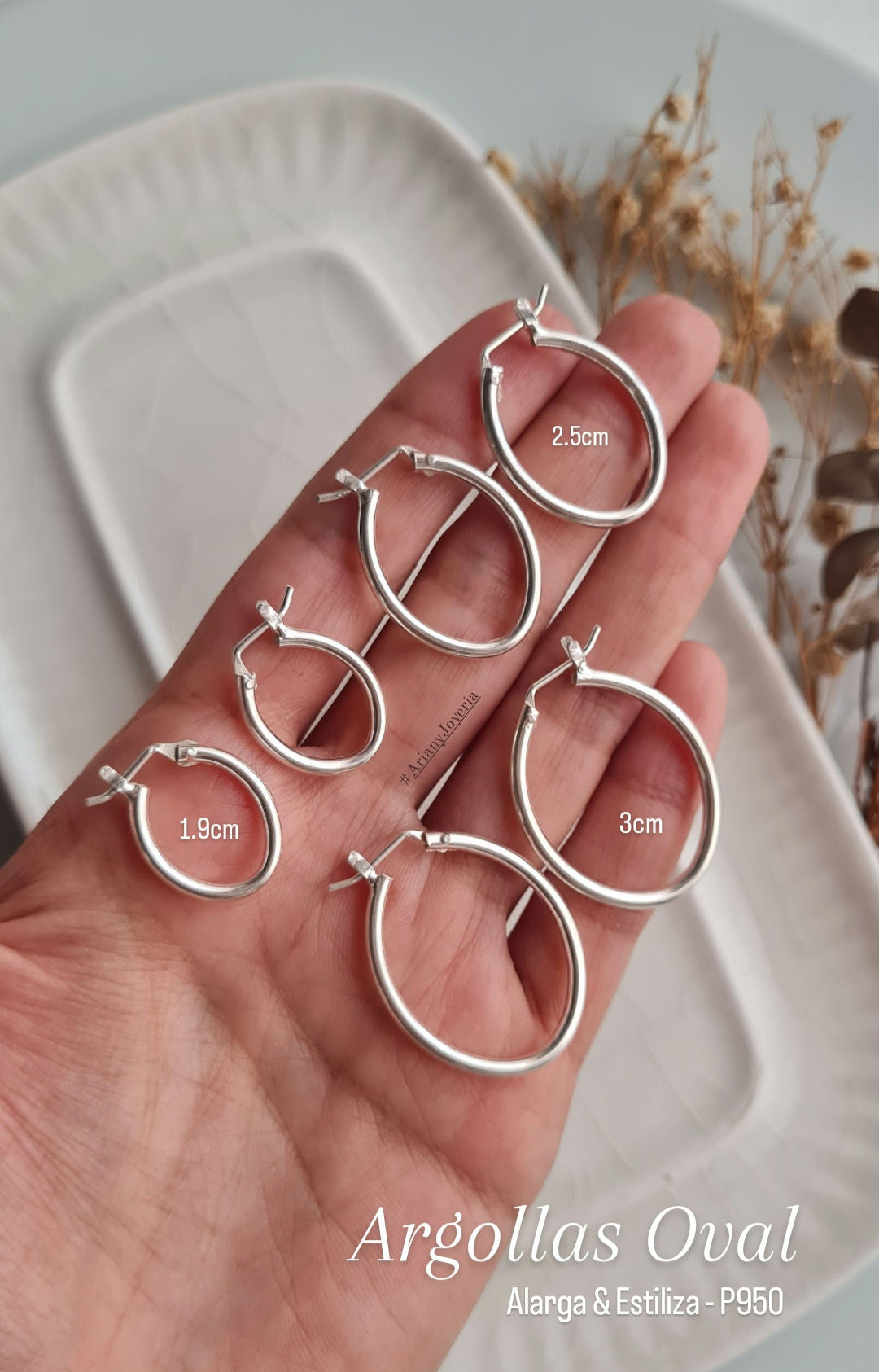 Argollas Ovaladas - P950