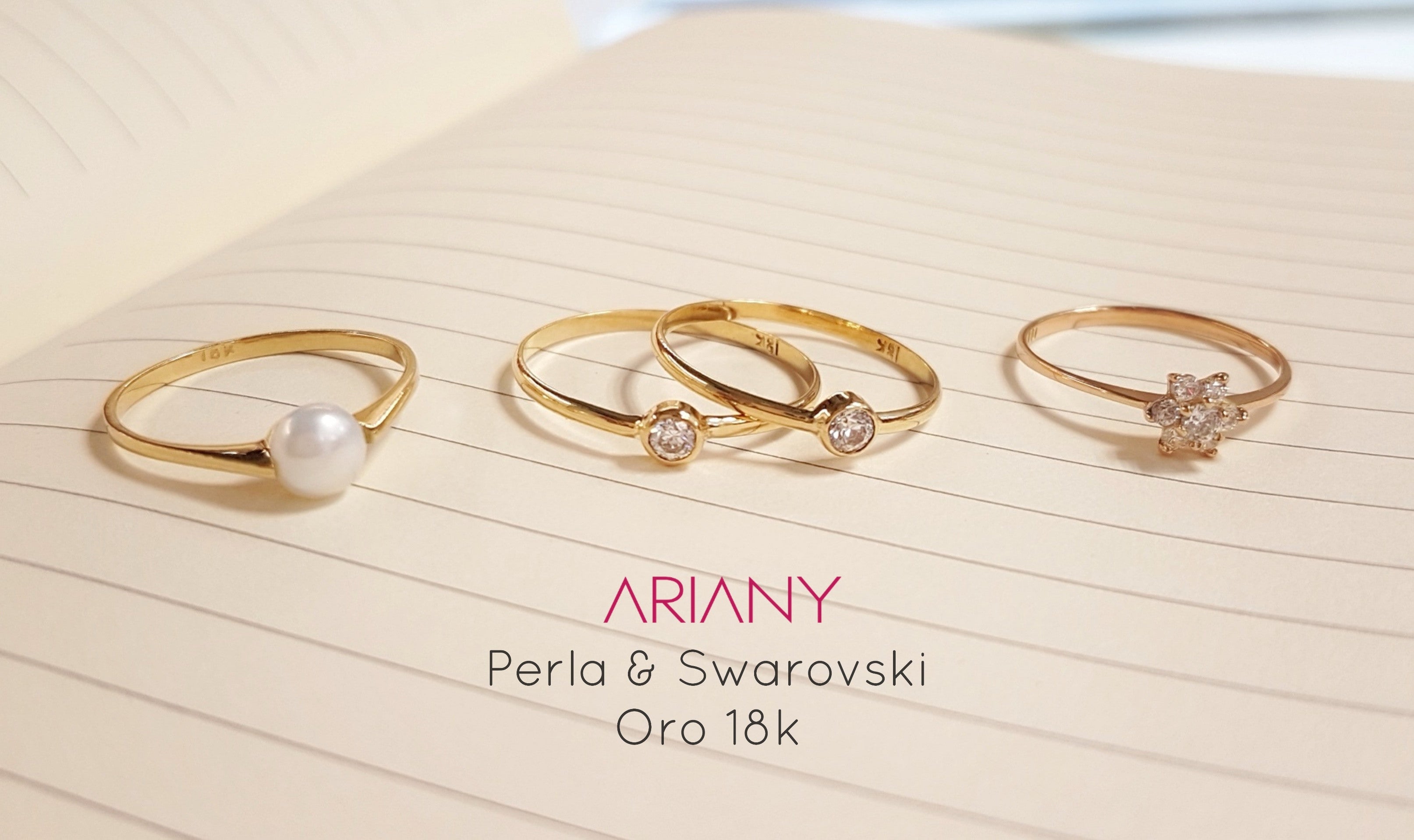 Anillo Swarovski Sparkle  - Oro 18k