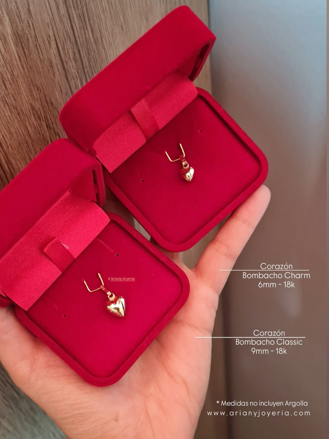 Dije Corazon Bombacho Classic - Oro 18k