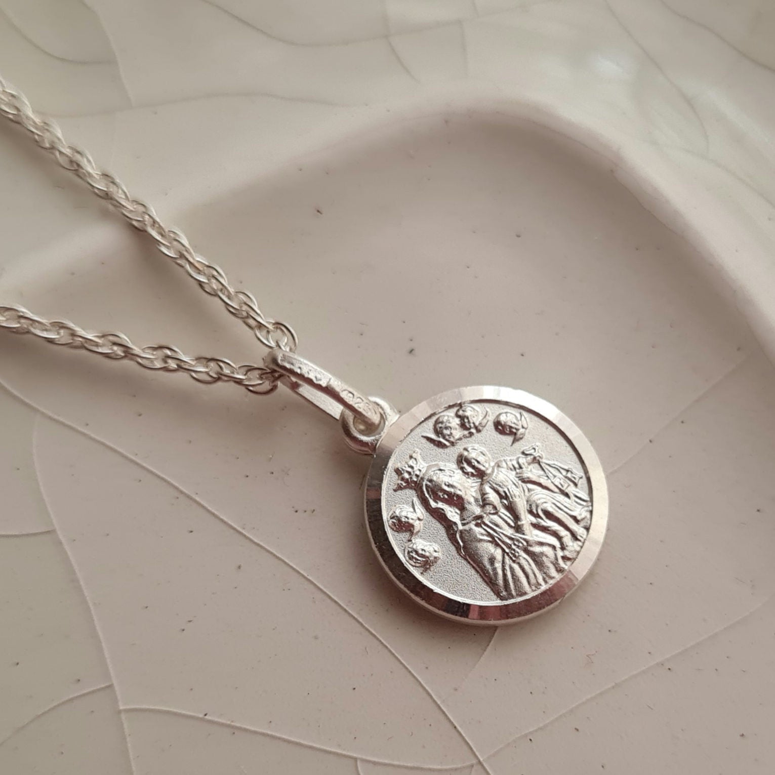 Cadena Virgen del Carmen - Plata 925
