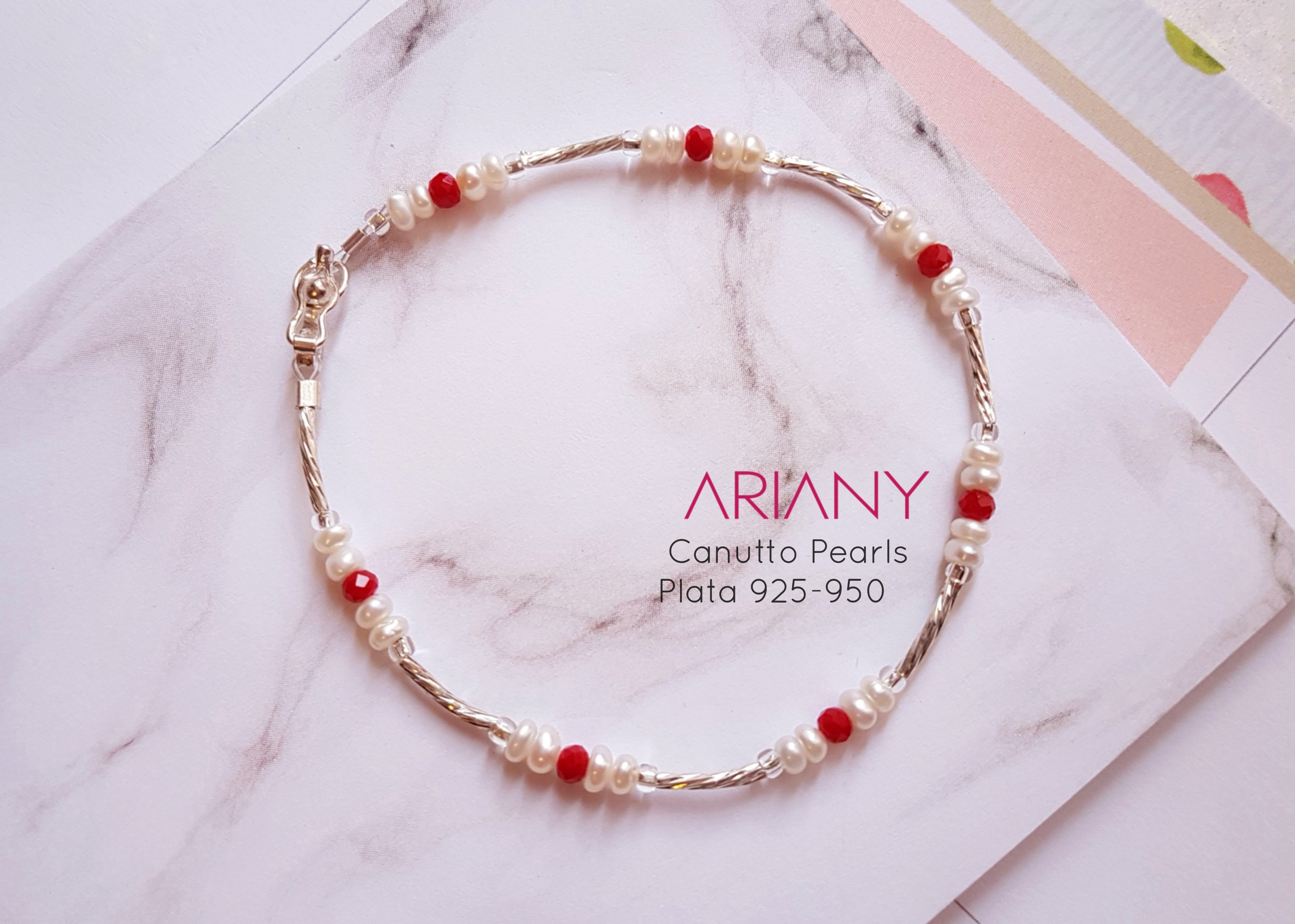 Pulsera San Benito Canutto & Perlas - P925/950