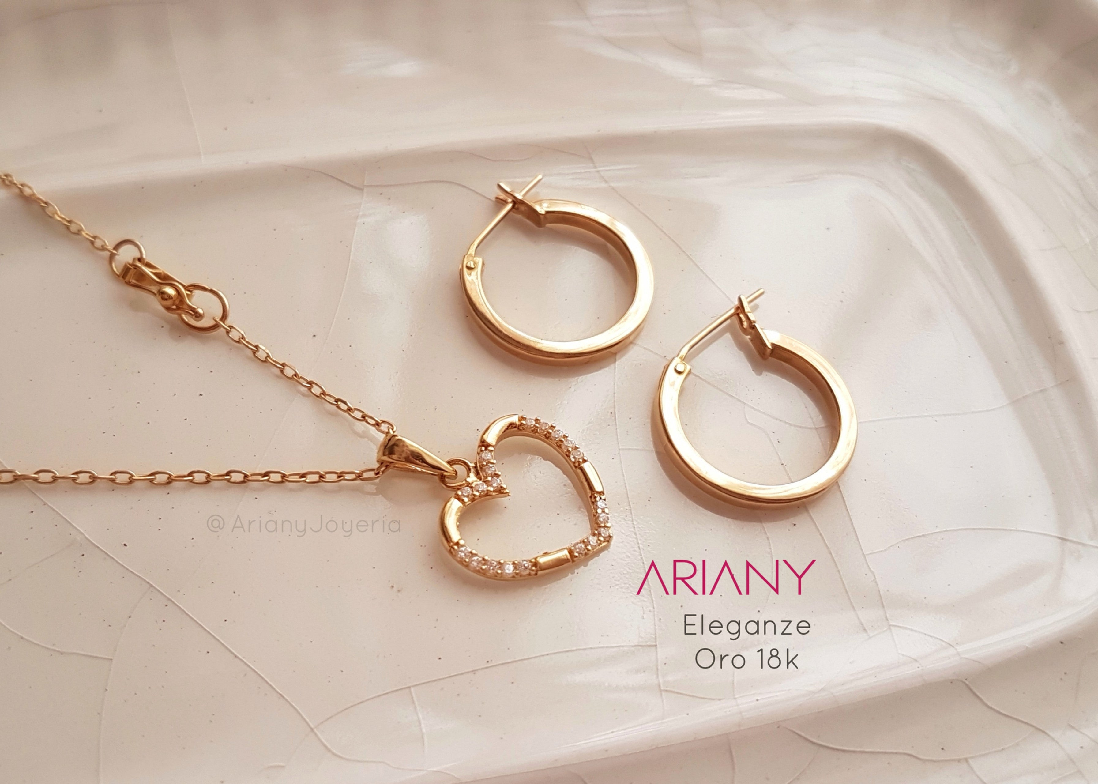 Dije Corazon Eleganze - Oro 18k