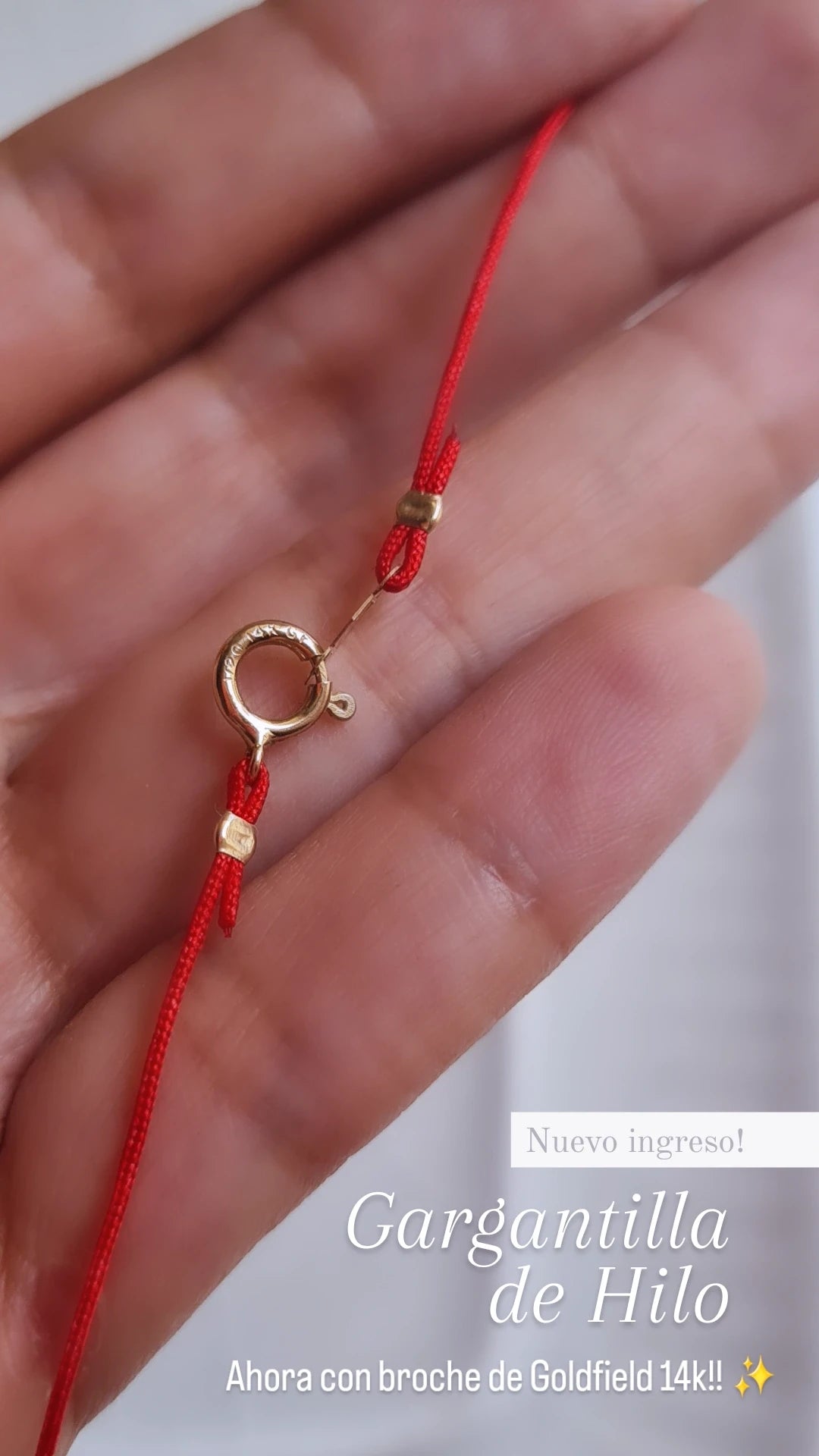 Gargantilla de Hilo - GF 14k