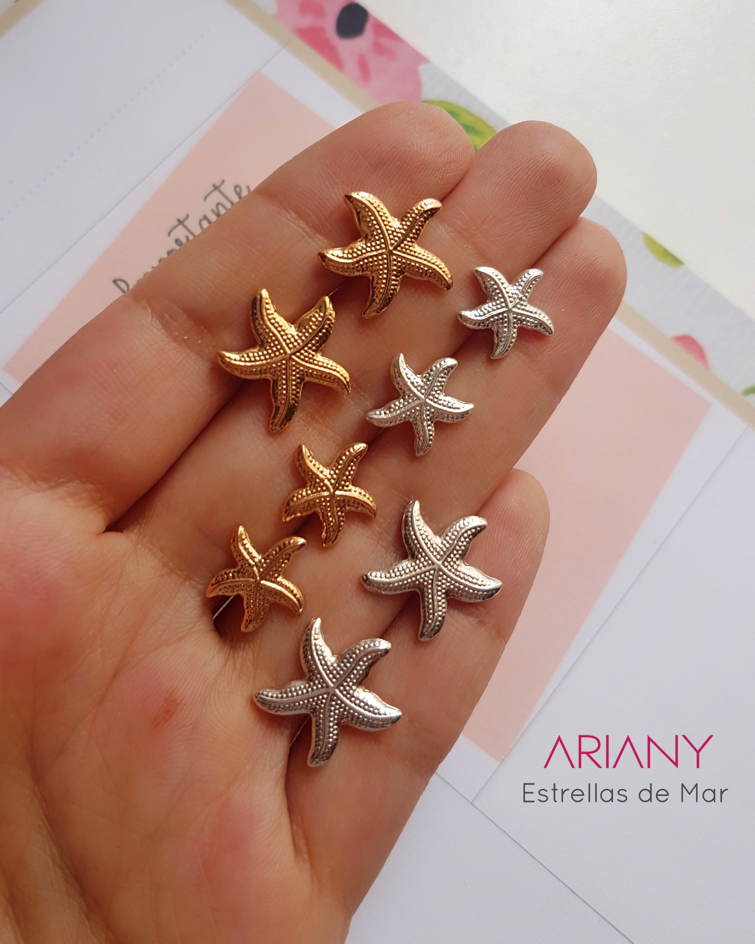 Arete Estrella de Mar - P925 Gold