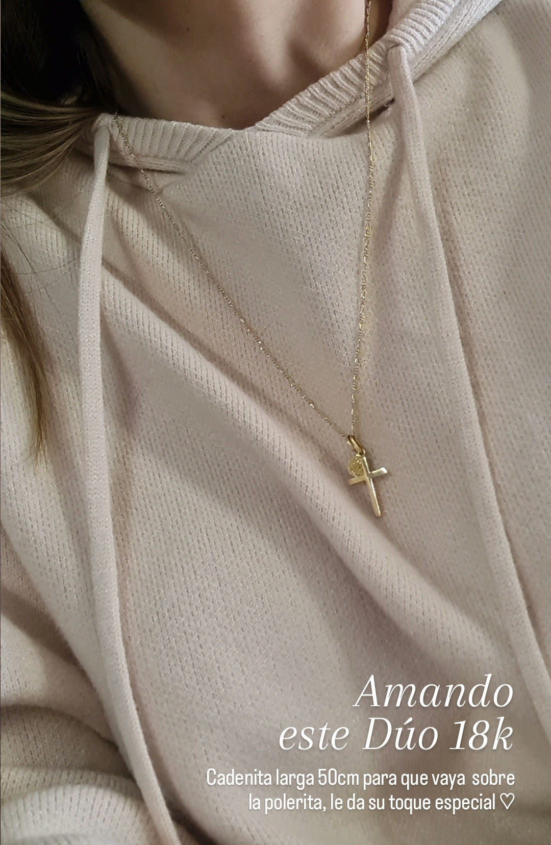 Dije Cruz Classic - Oro 18k