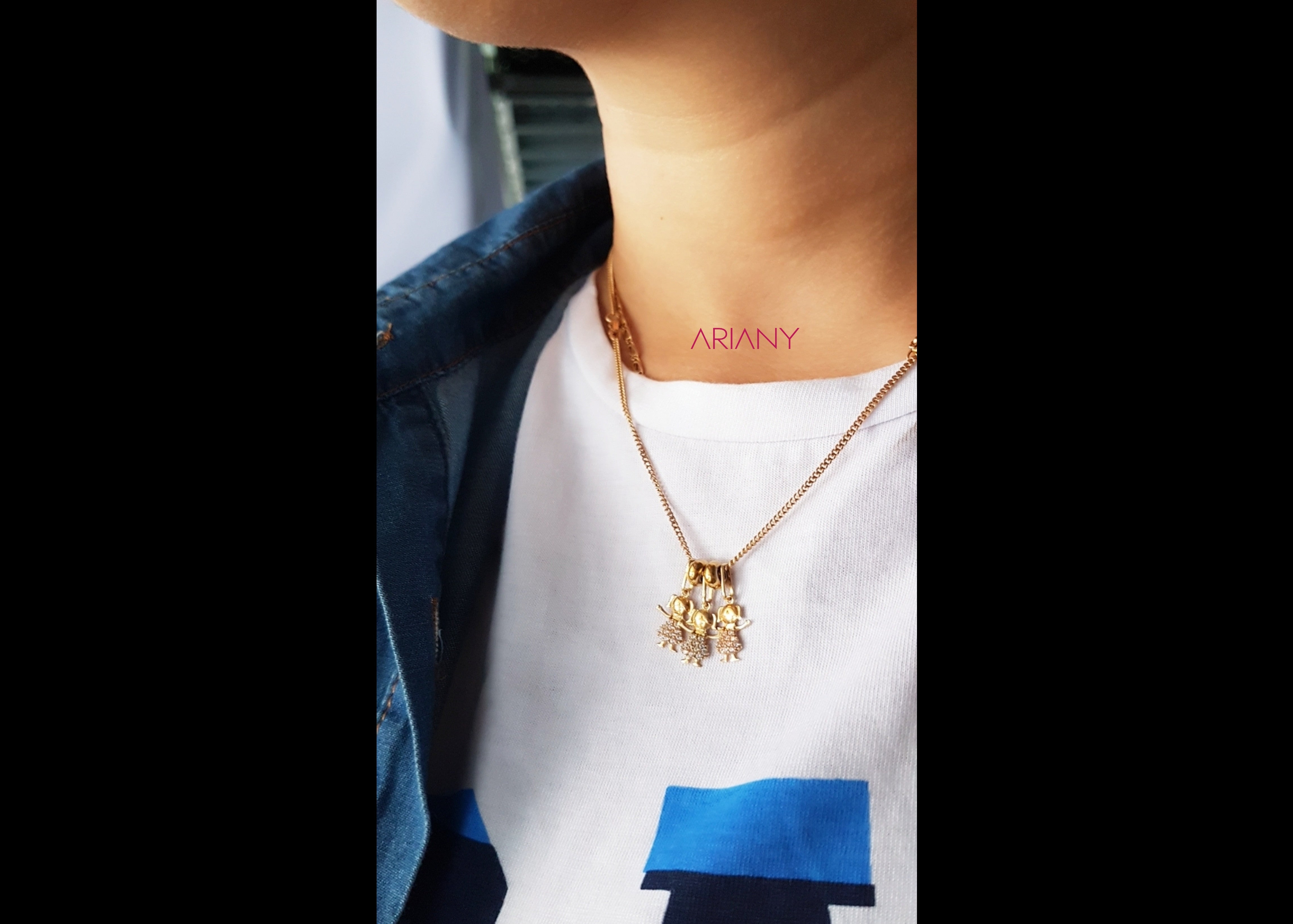 Dije Niño Sparkle Italiano - Oro 18k