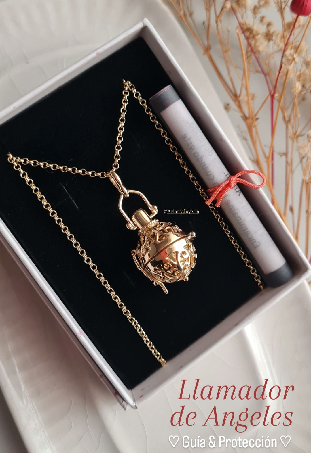 Llamador de Angeles - P925 Micrada en Oro 18k