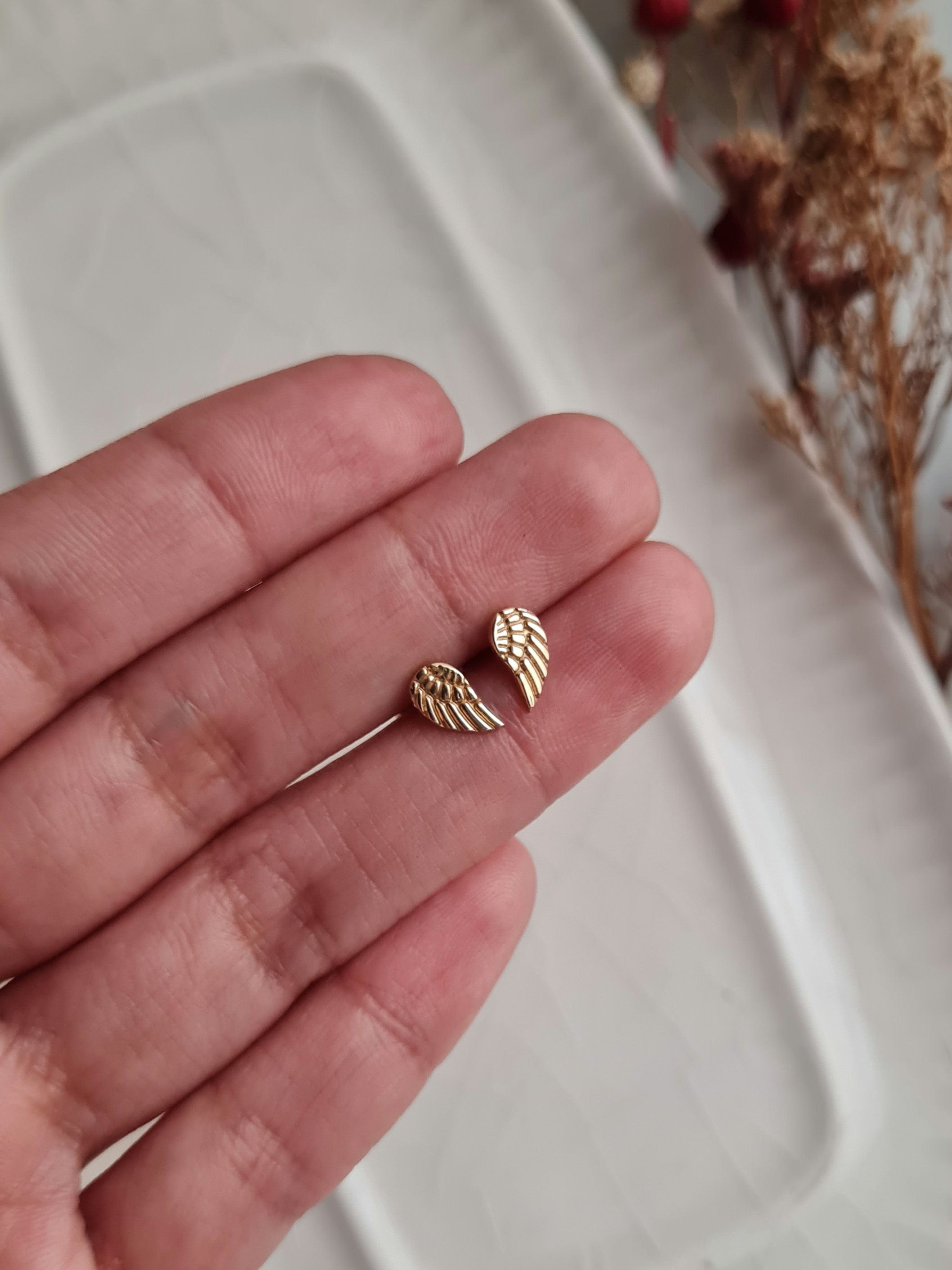 Aretes Alas Mini - P950 Gold