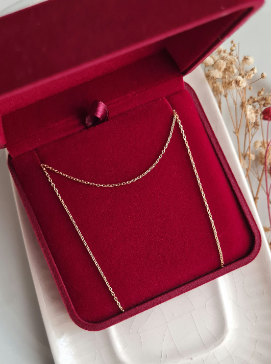 Cadena Martillada - Oro 18k