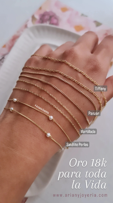 Cadena Martillada - Oro 18k
