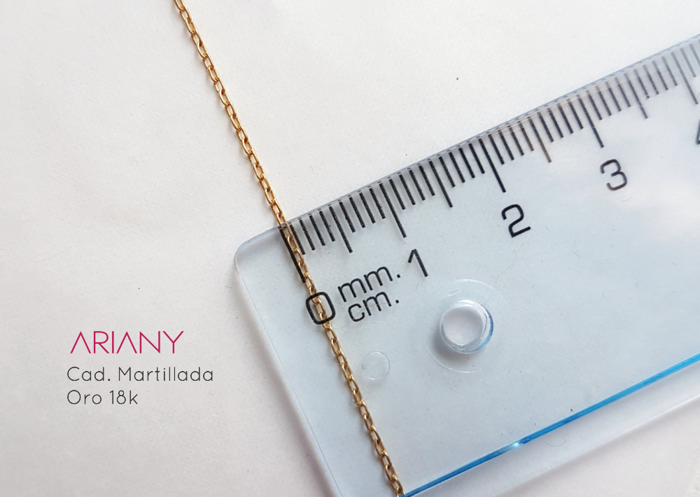 Cadena Martillada - Oro 18k