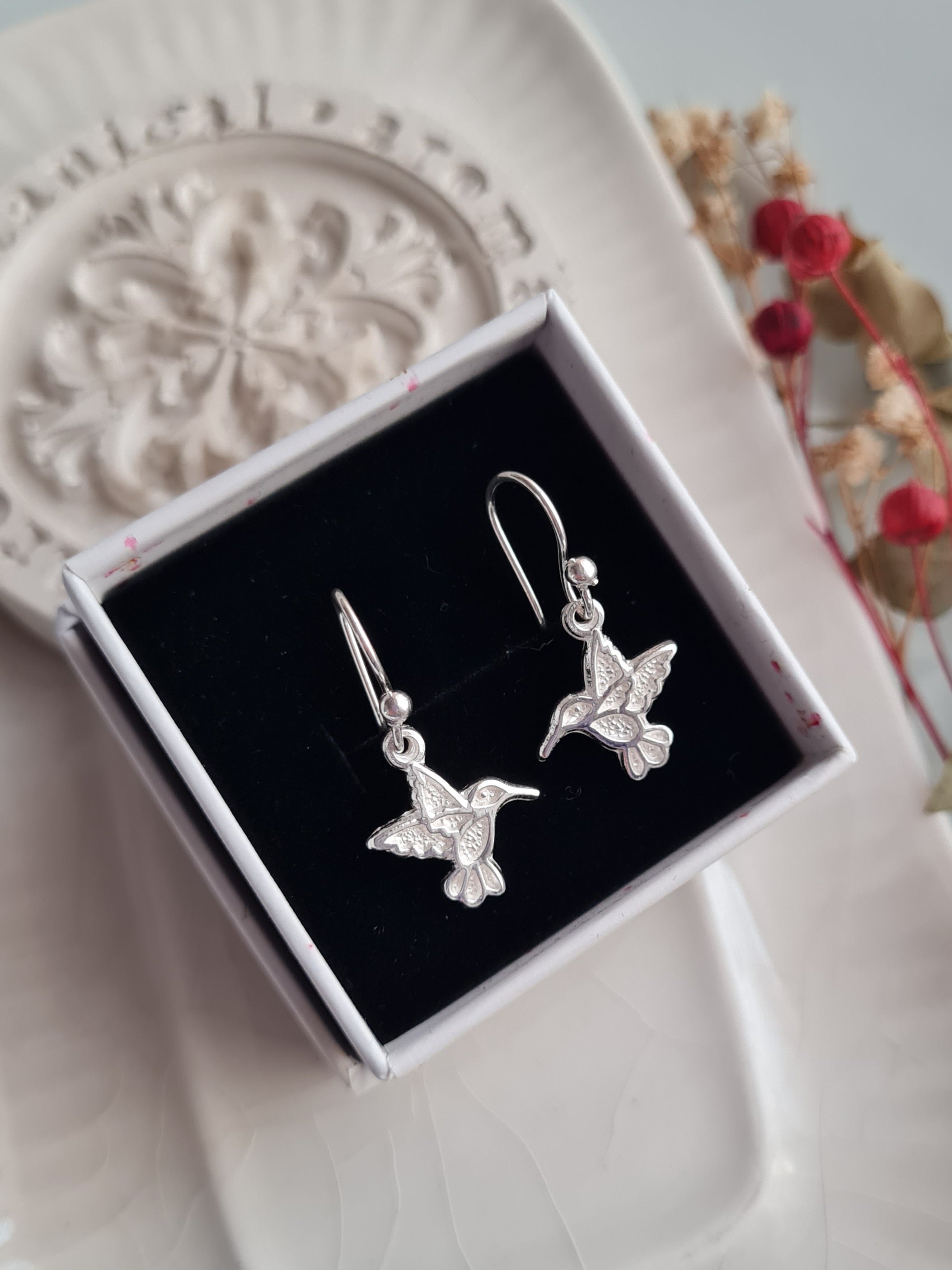 Aretes Colibri Colgante - P950
