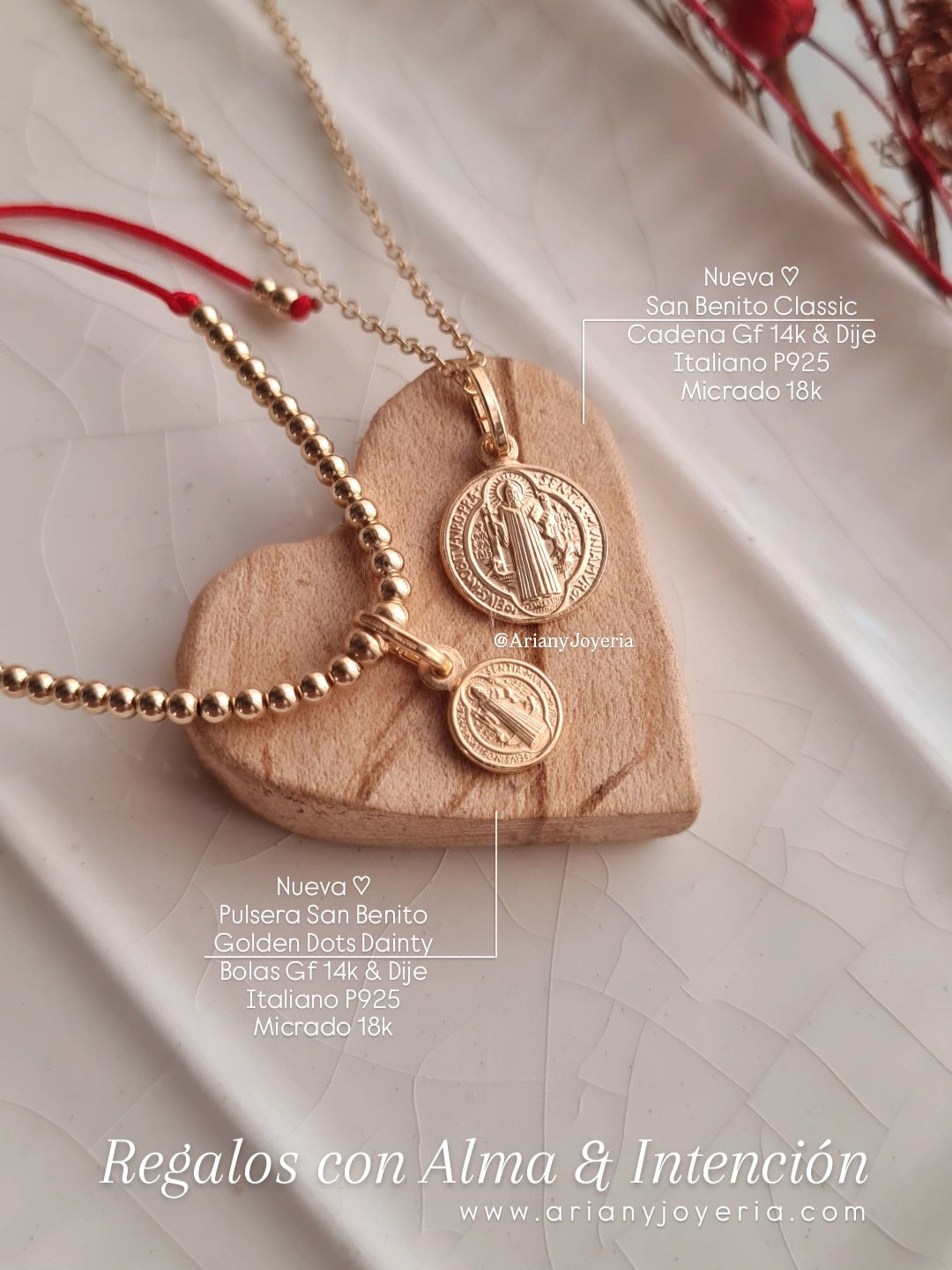 Pulsera San Benito Dainty - GF 14k & P925 Micrado 18k
