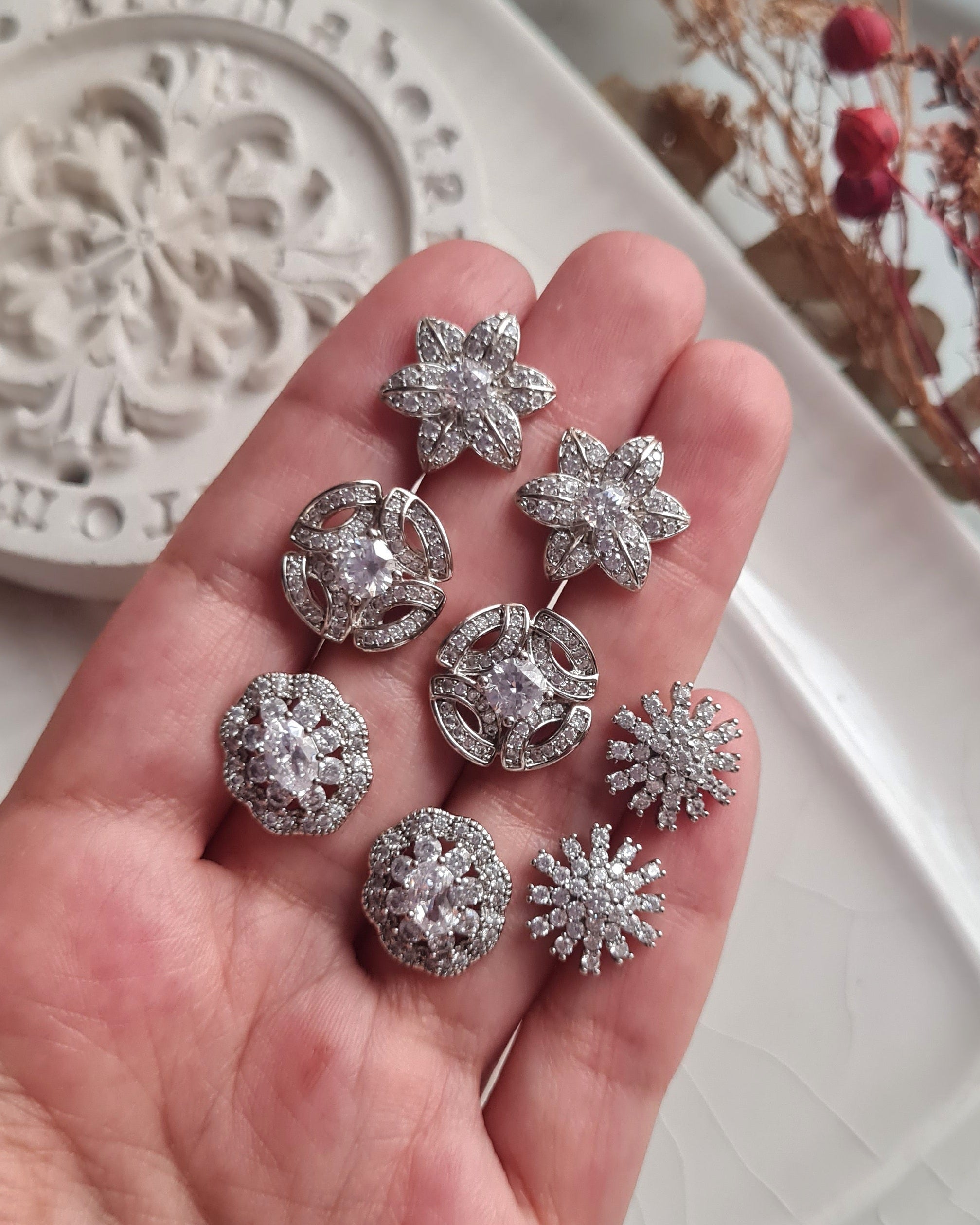 Aretes Solar Bloom - Silver