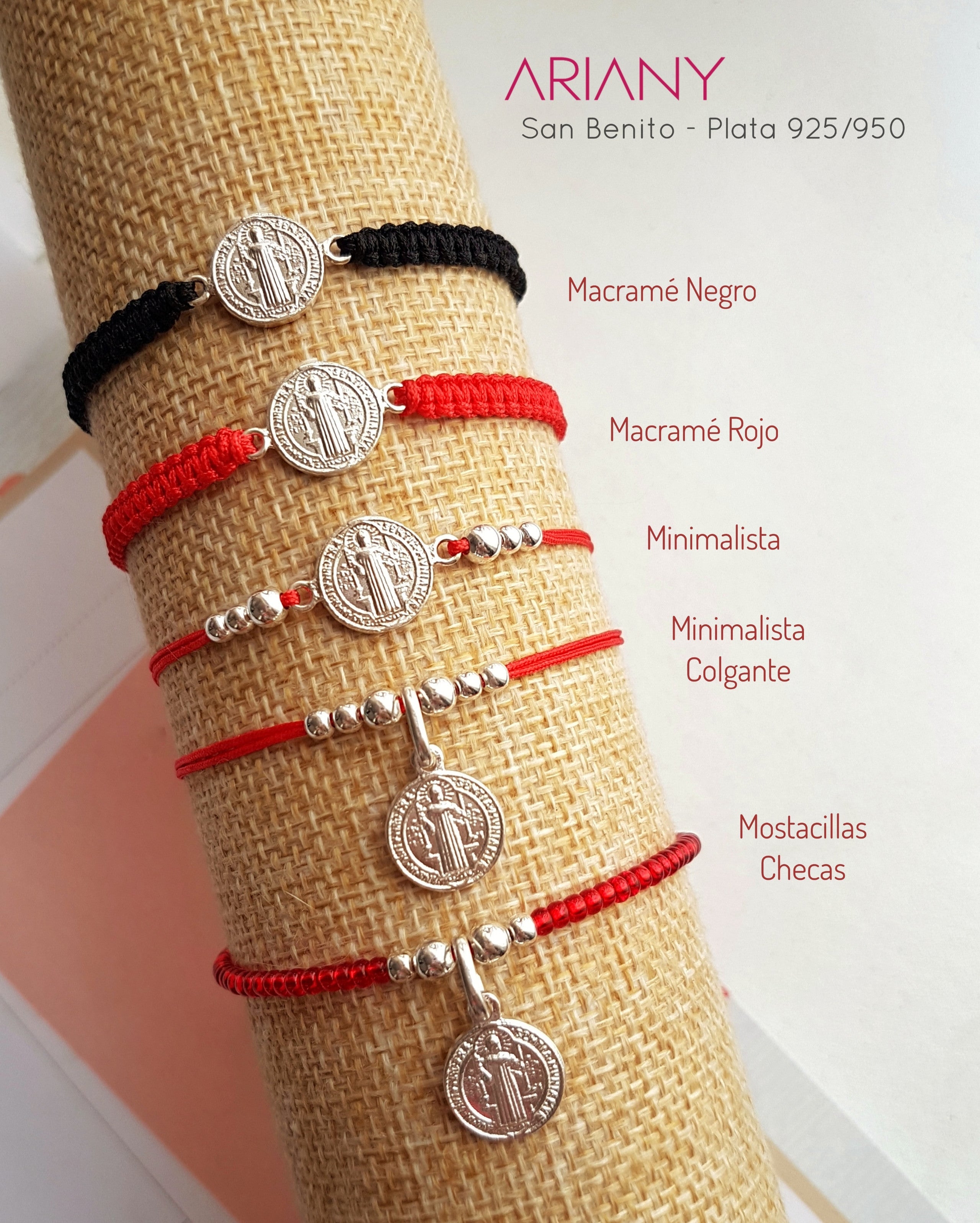 Pack x2 Pulseras San Benito (Clasica + Tejido Doble) - P950