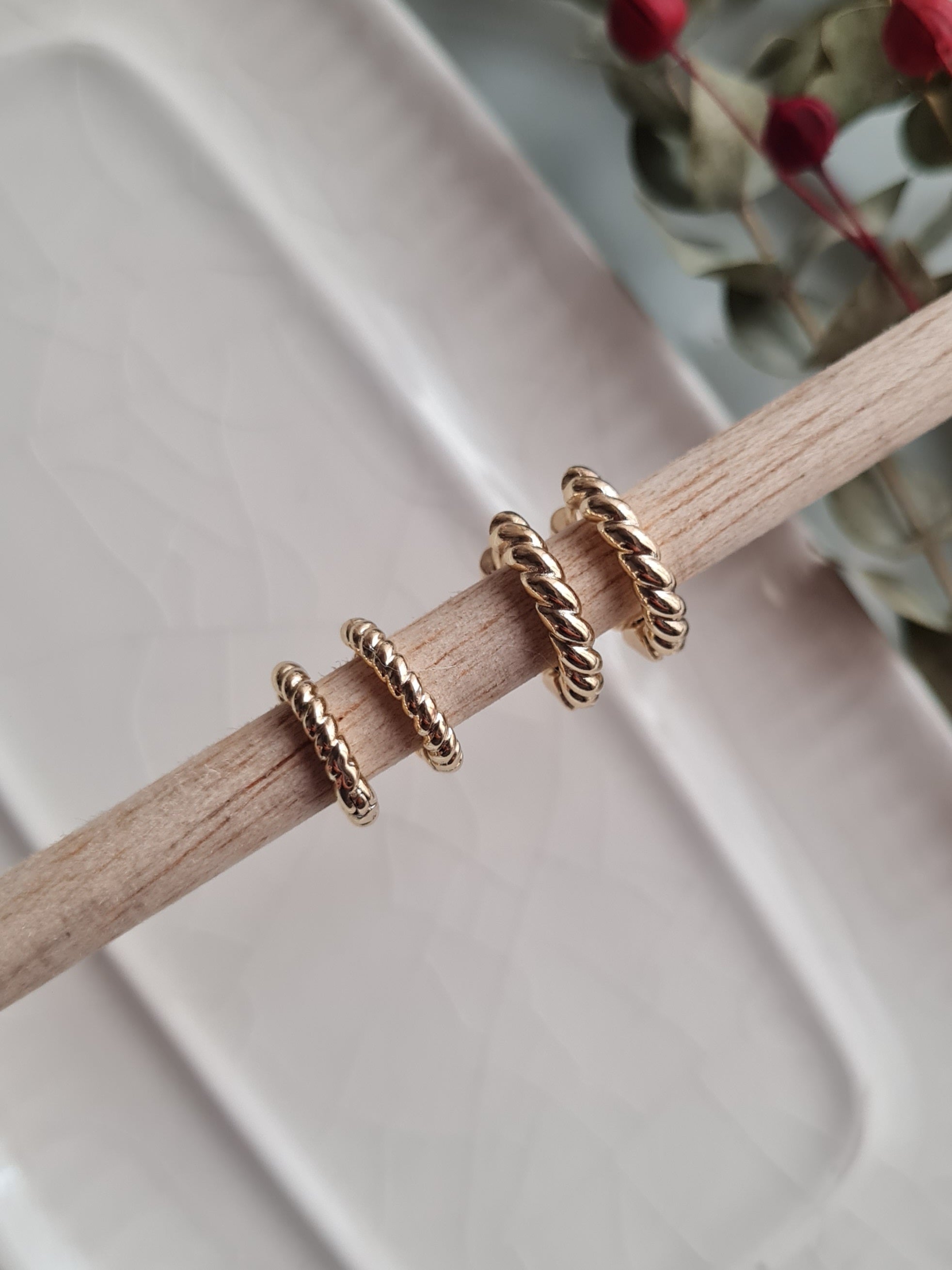 Argollas Entorchadas - Golden