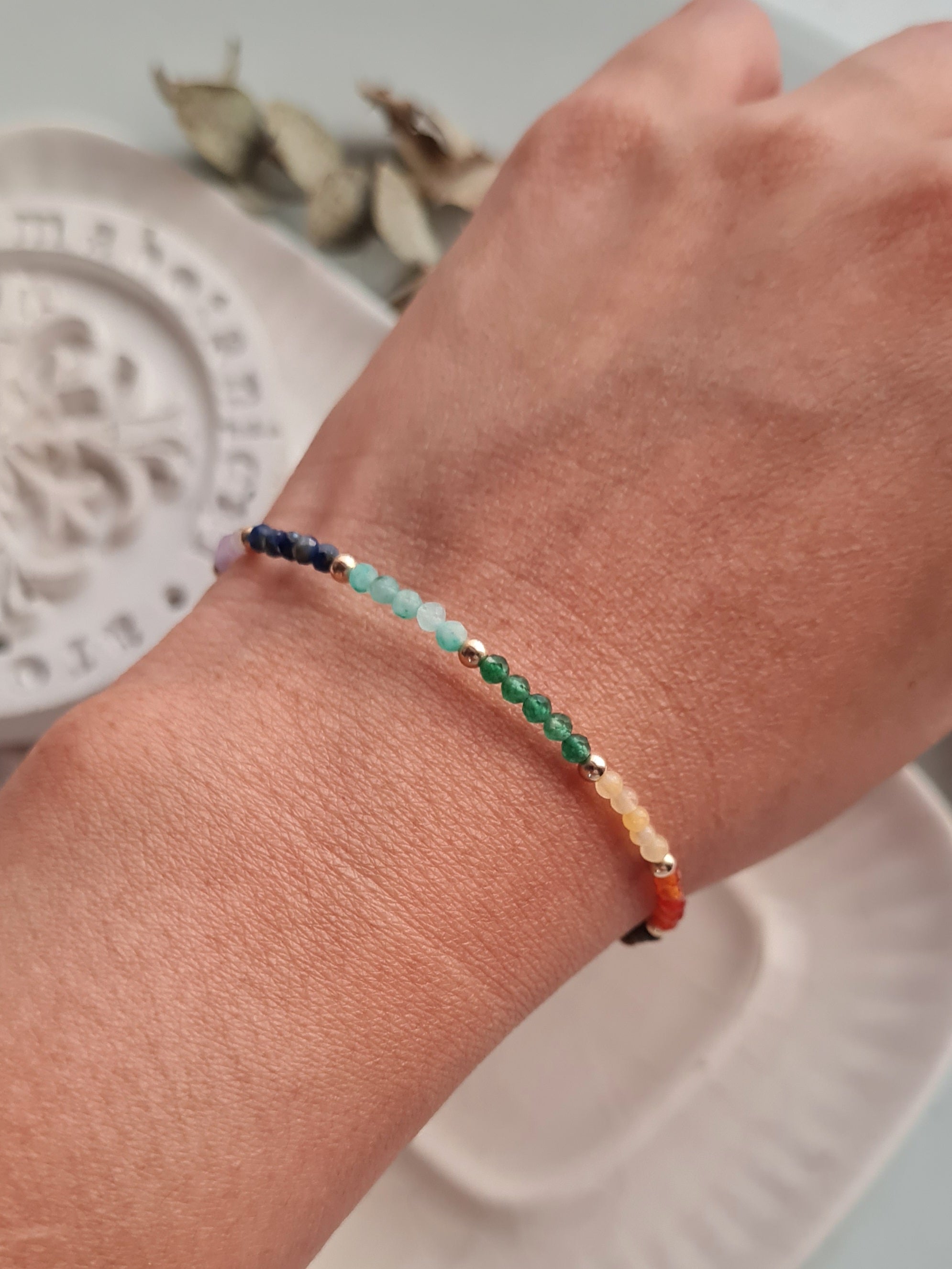 Pulsera 7 Chakras - GF 14k