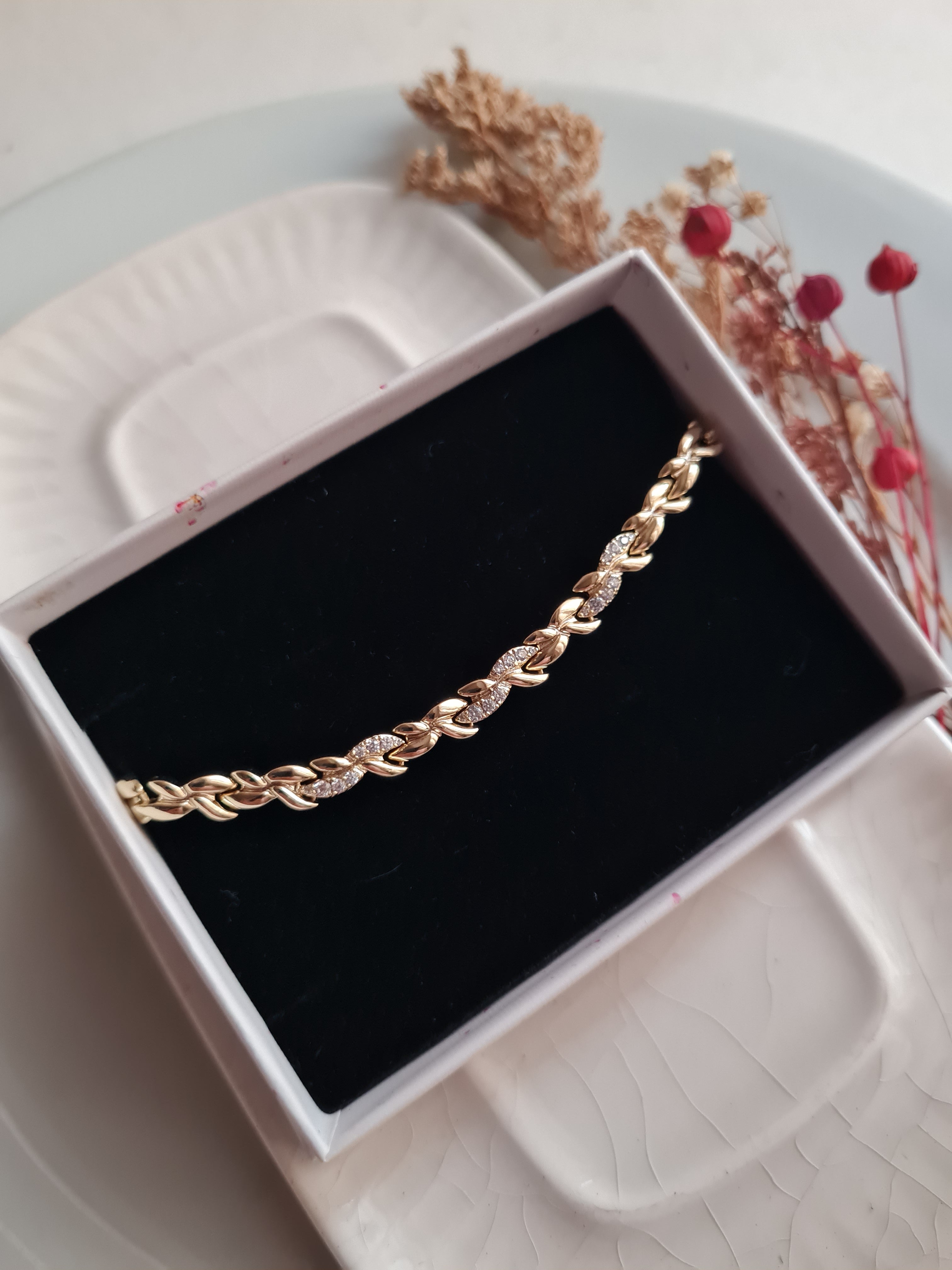 Pulsera Trenzada Sparkle - Golden