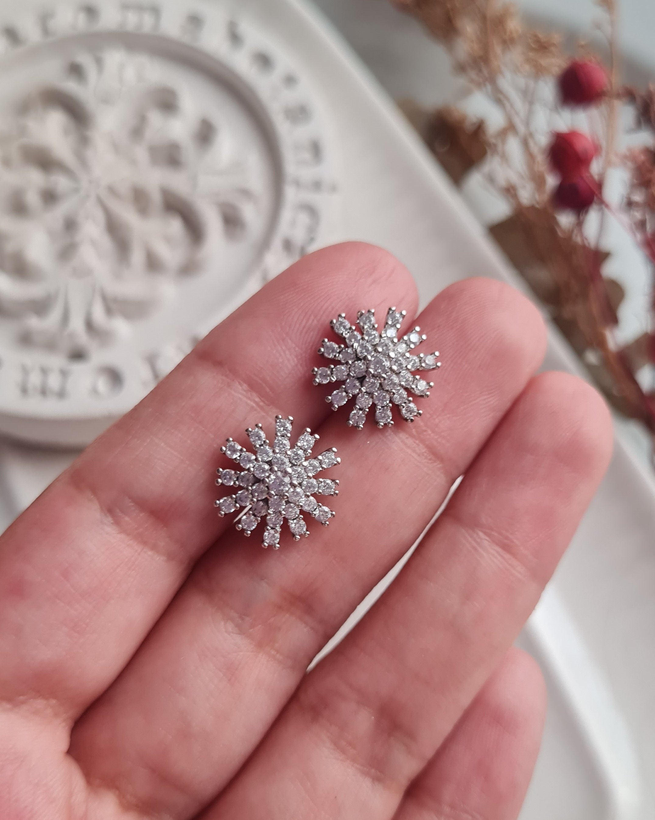 Aretes Solar Bloom - Silver