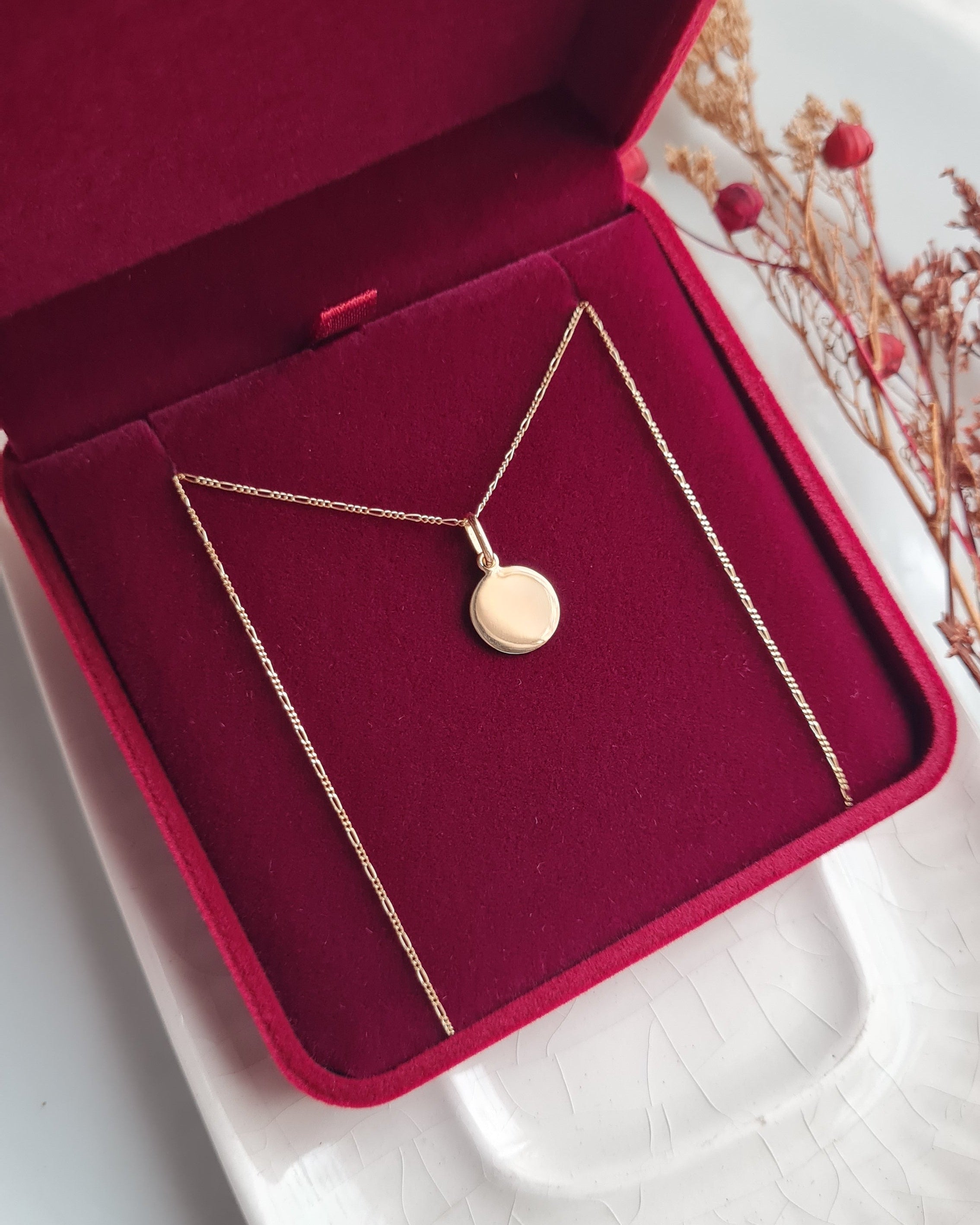 Dije Personalizable Redondo - Oro 18k